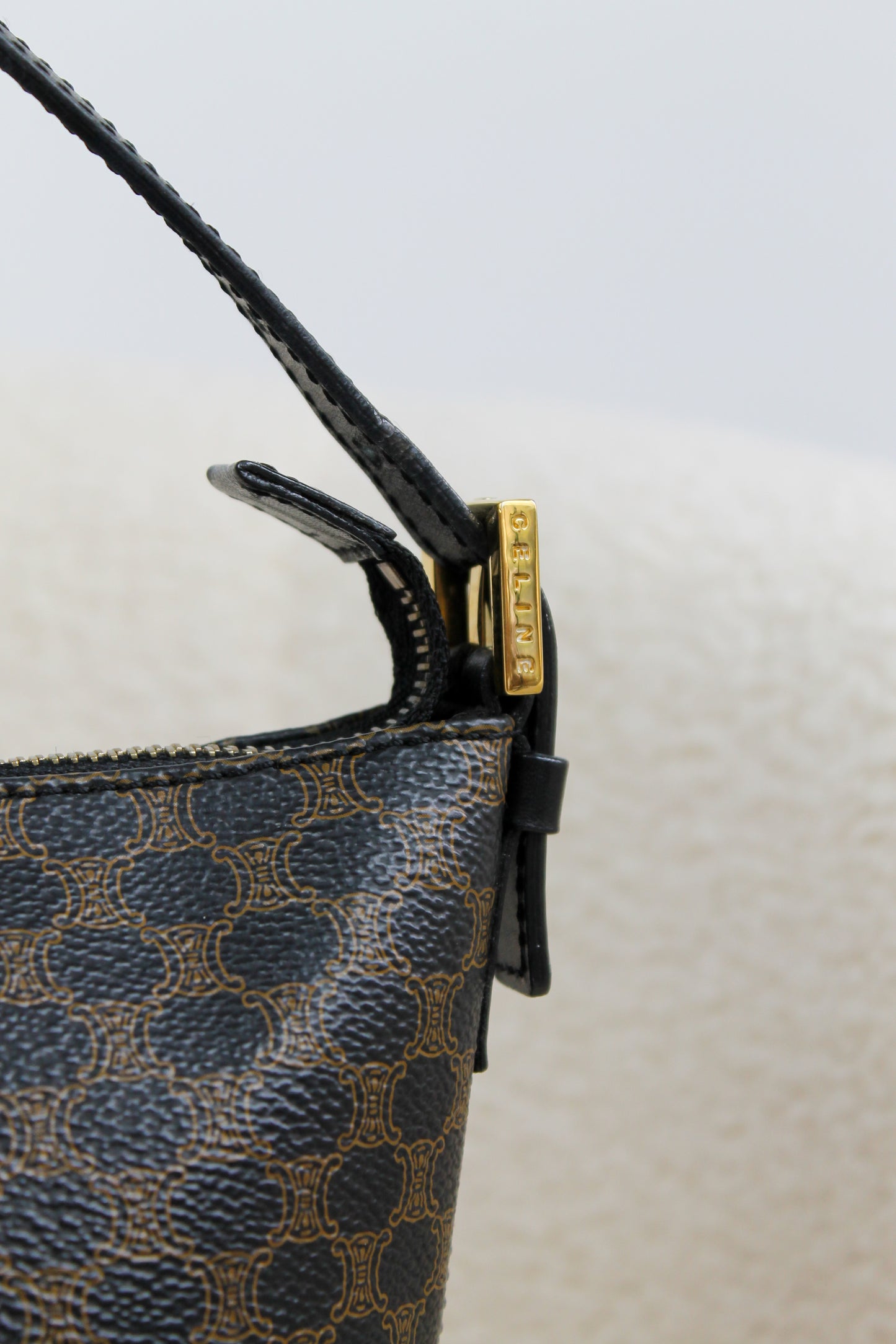 Céline Macadam Coated Canvas Handbag