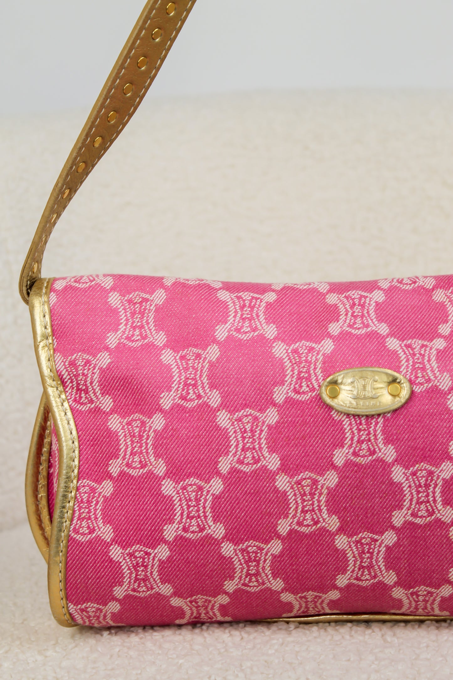 Céline Triomphe Denim Shoulder Bag