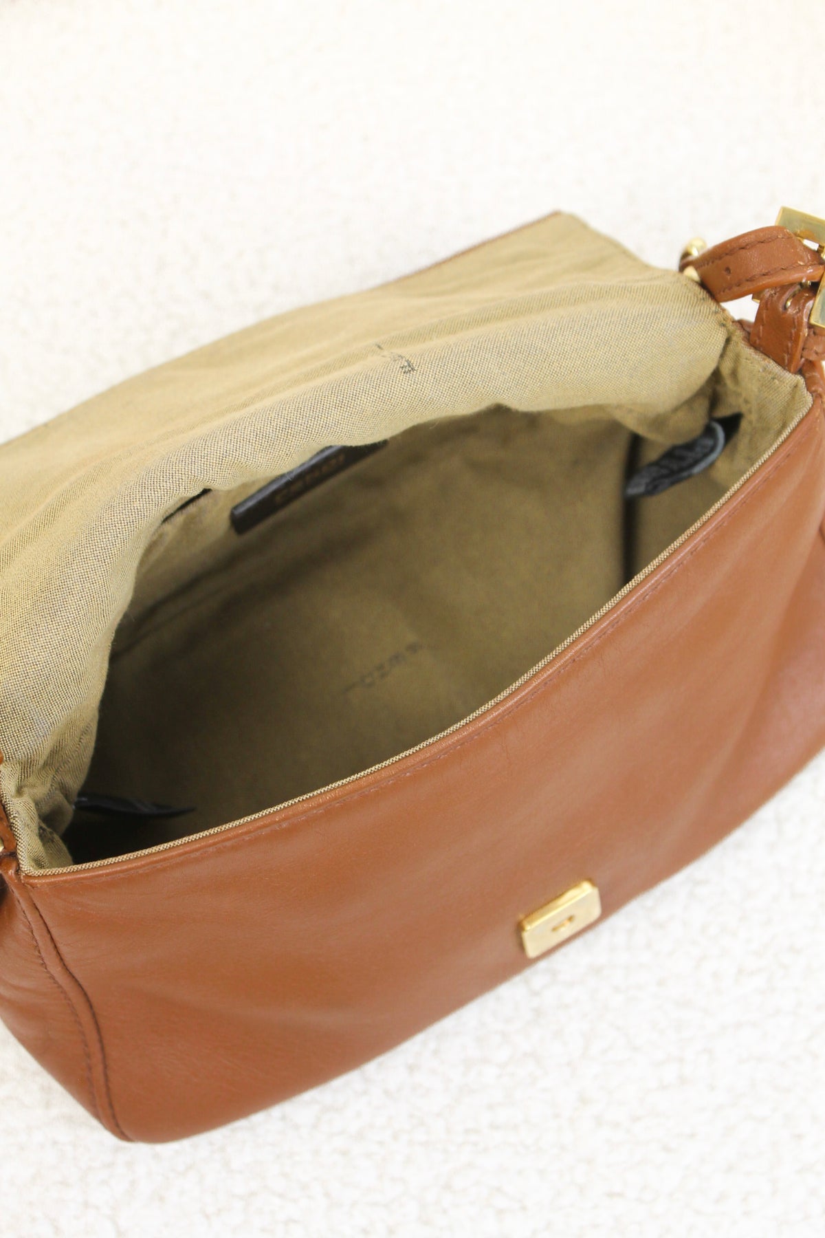 Fendi Leather Mini Mamma Baguette