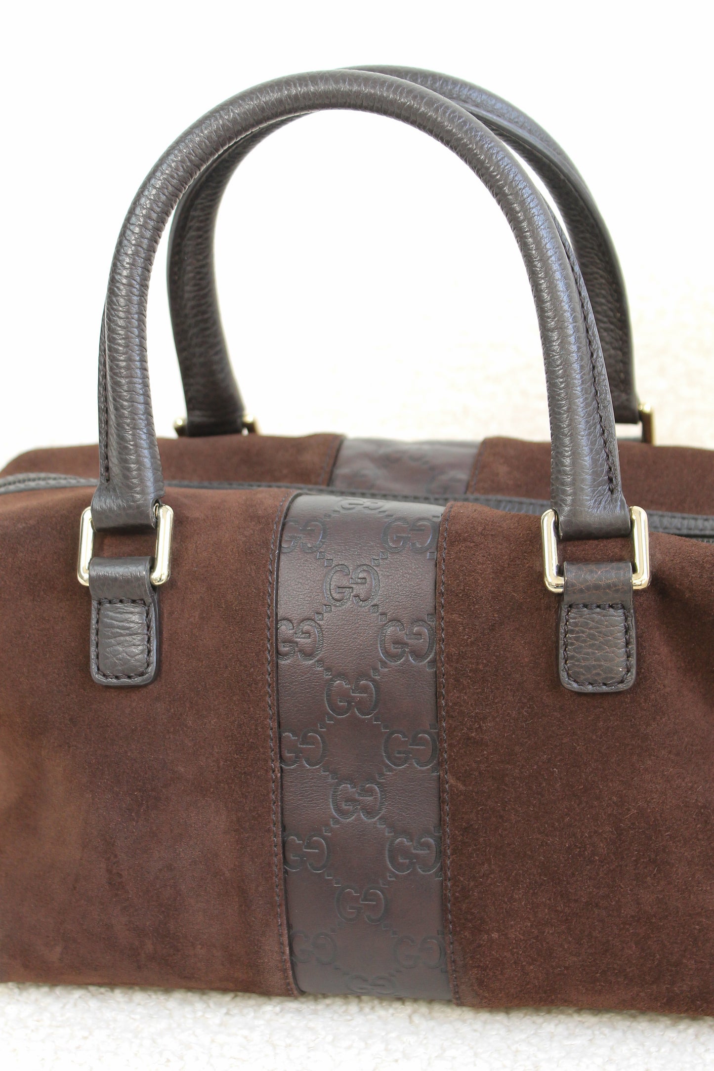 Gucci Suede Boston Small