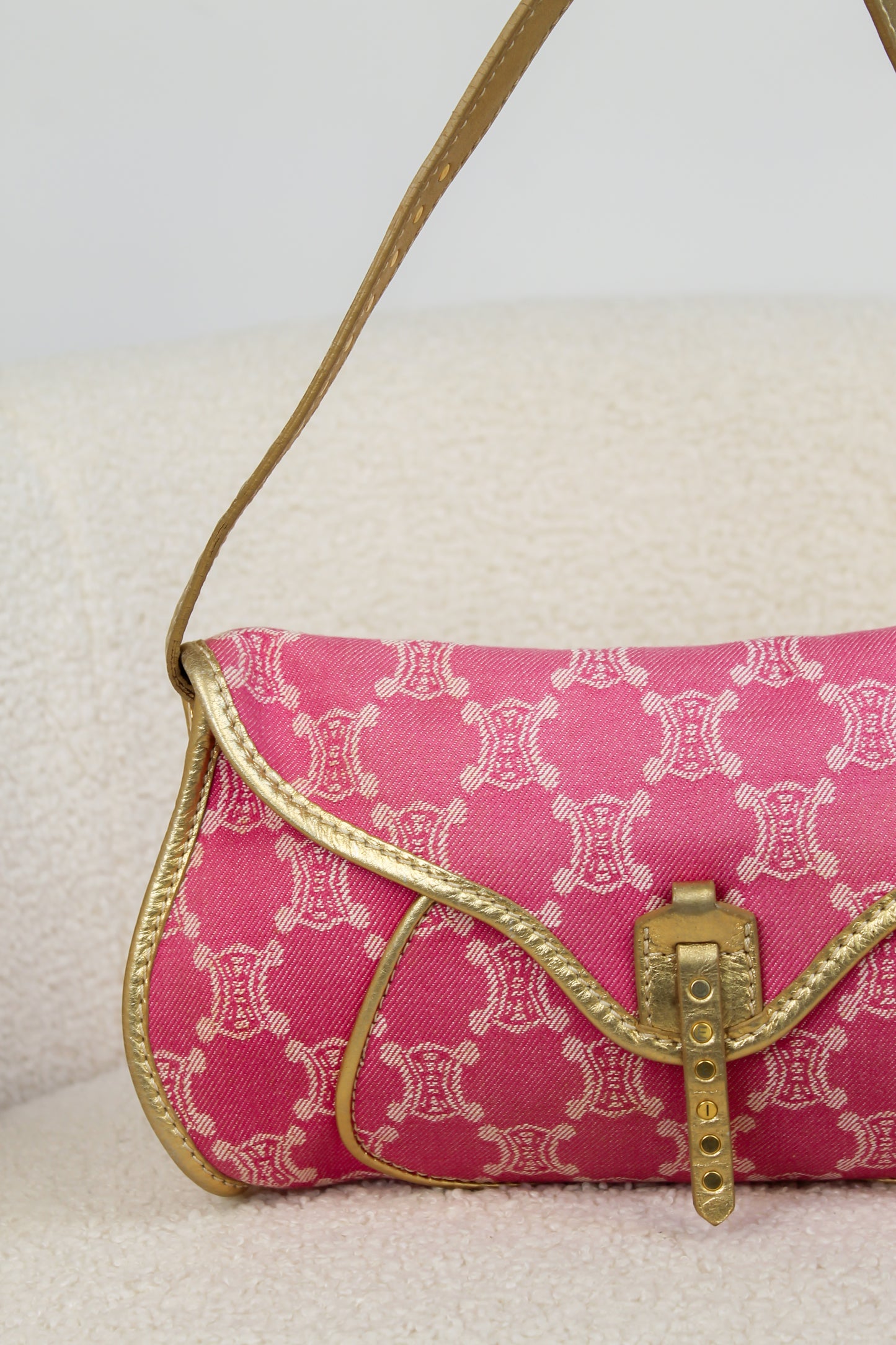 Céline Triomphe Denim Shoulder Bag