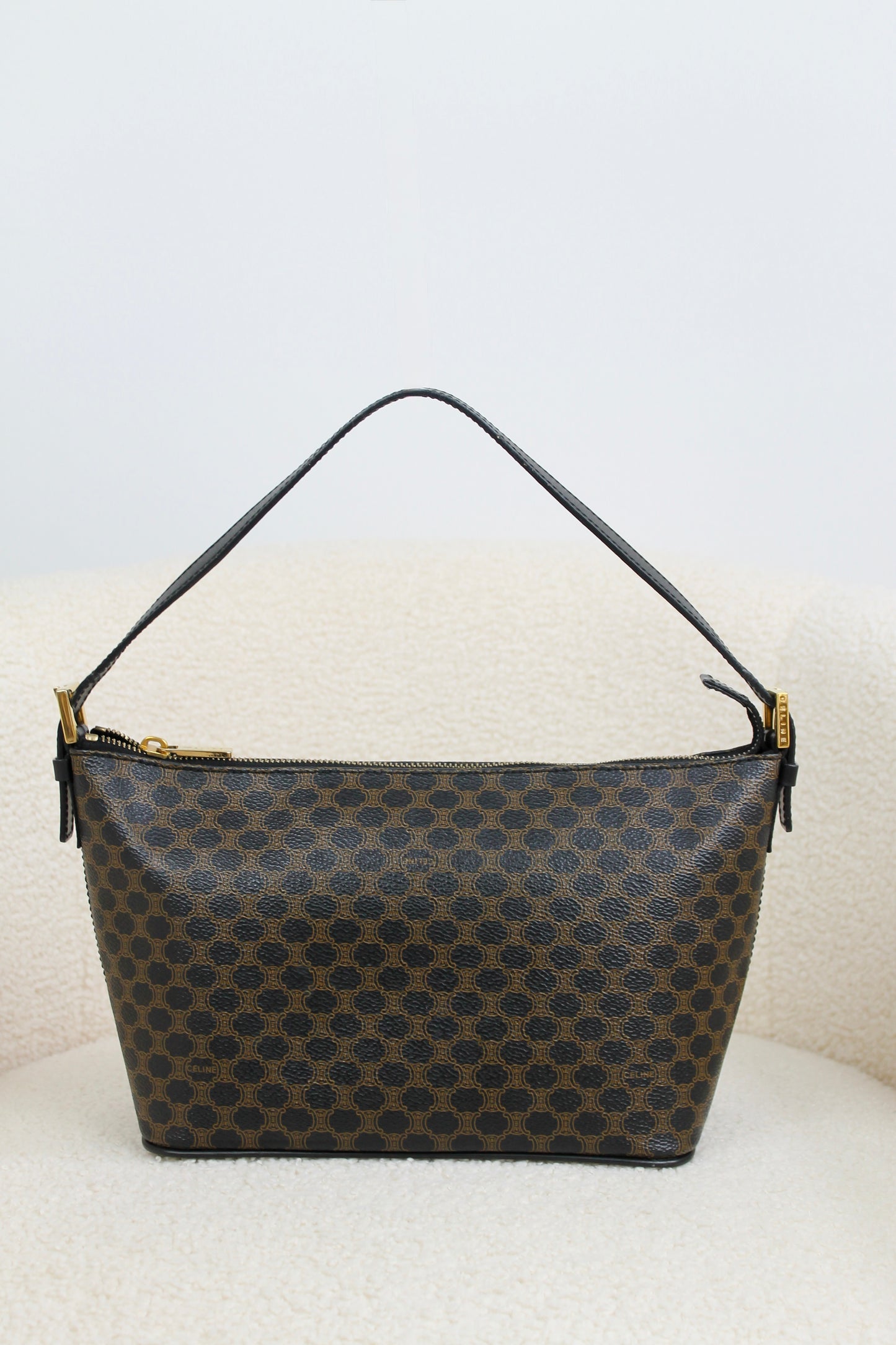 Céline Macadam Coated Canvas Handbag