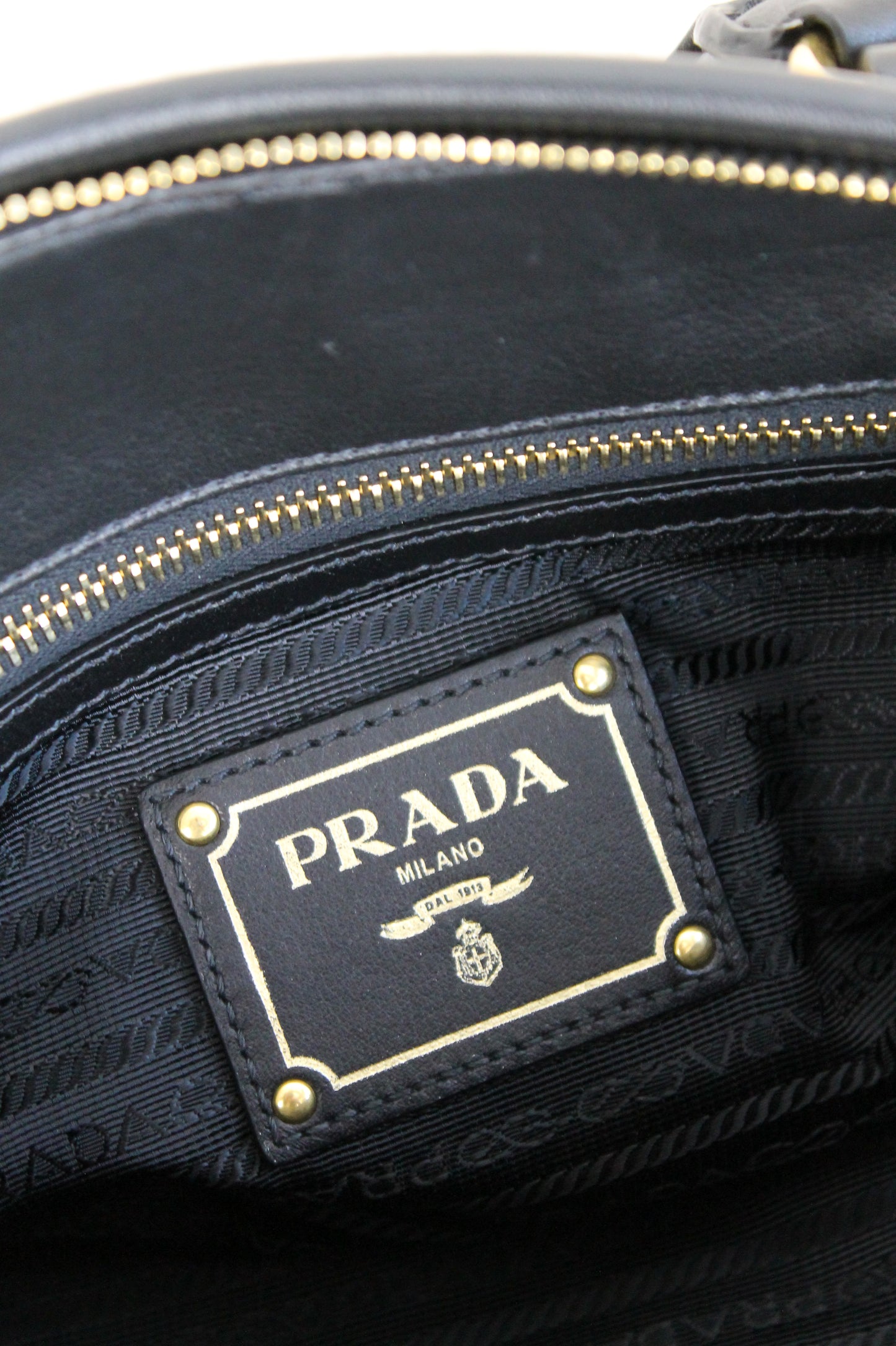 Prada Buckled Bauletto Bag