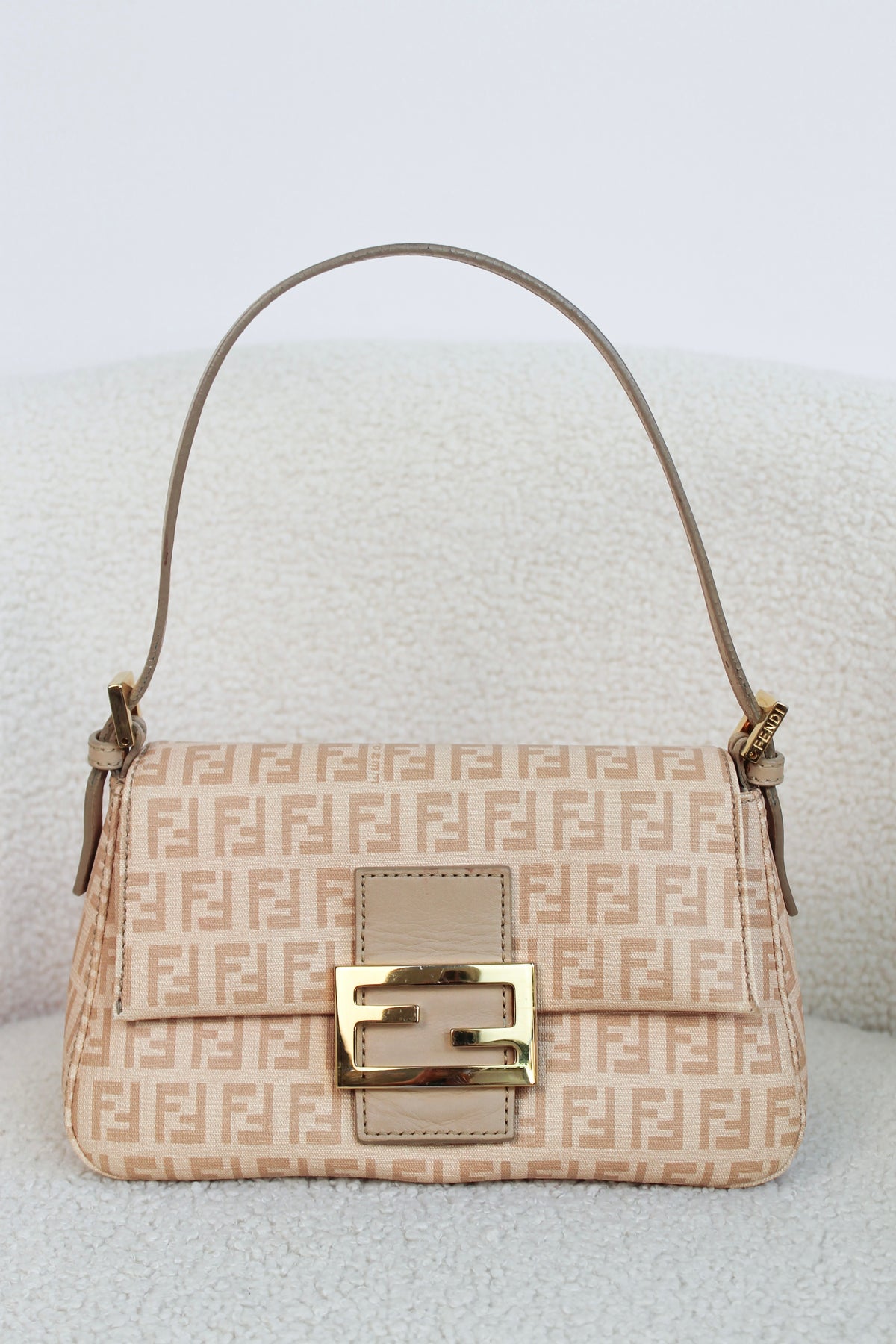 Fendi Pink Zucchino Mamma Baguette Mini