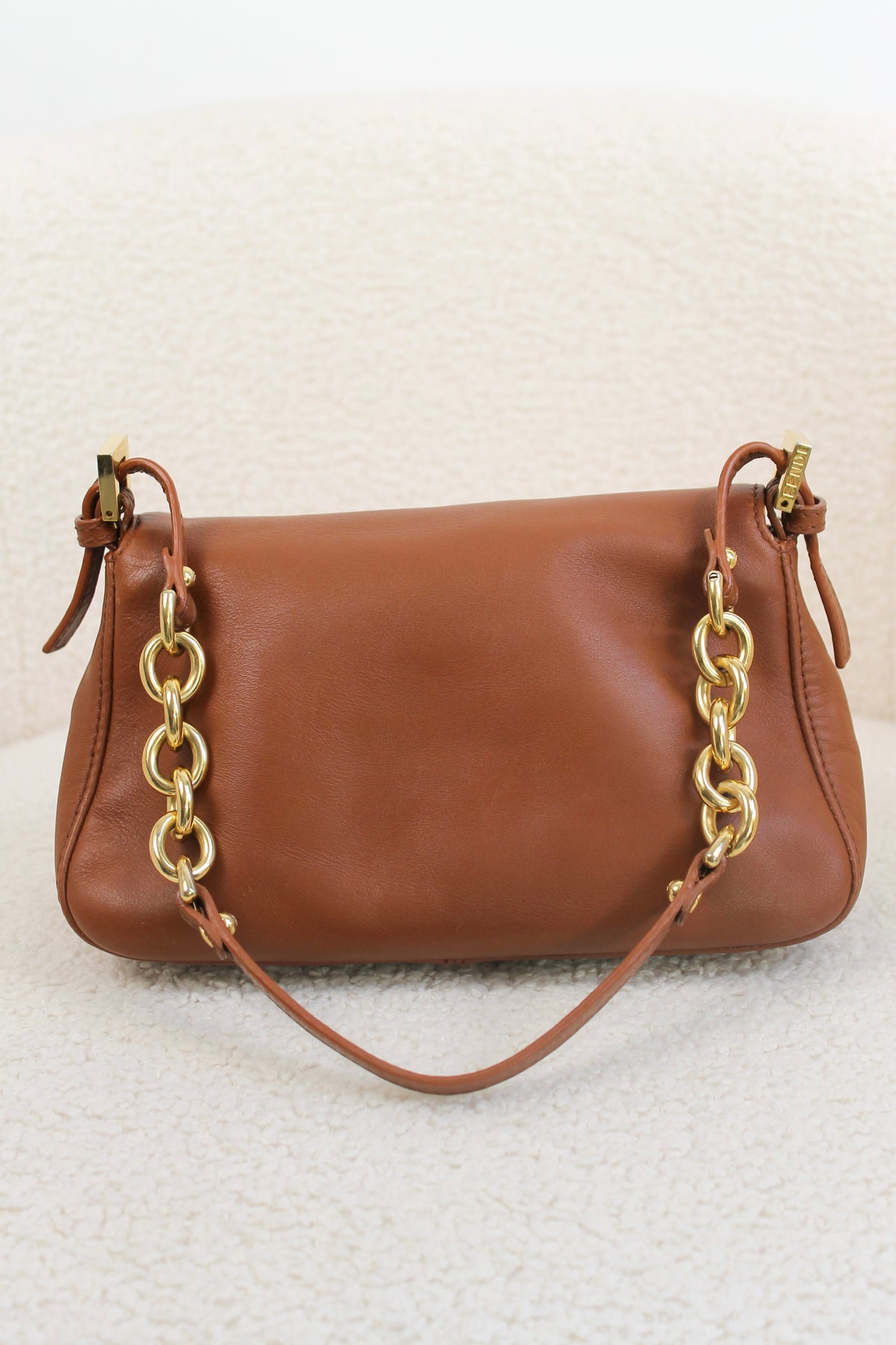 Fendi Leather Mini Mamma Baguette