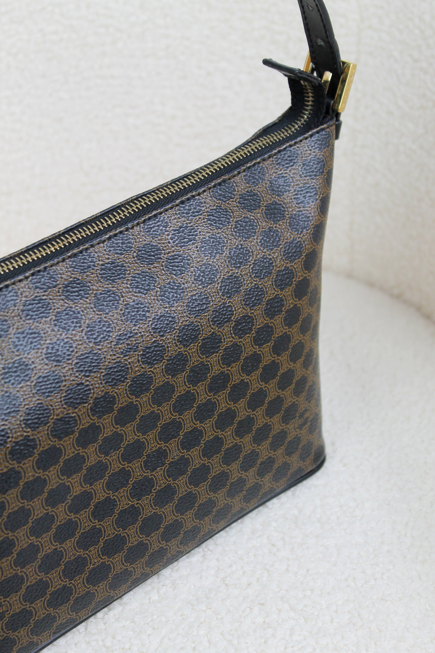 Céline Macadam Coated Canvas Handbag