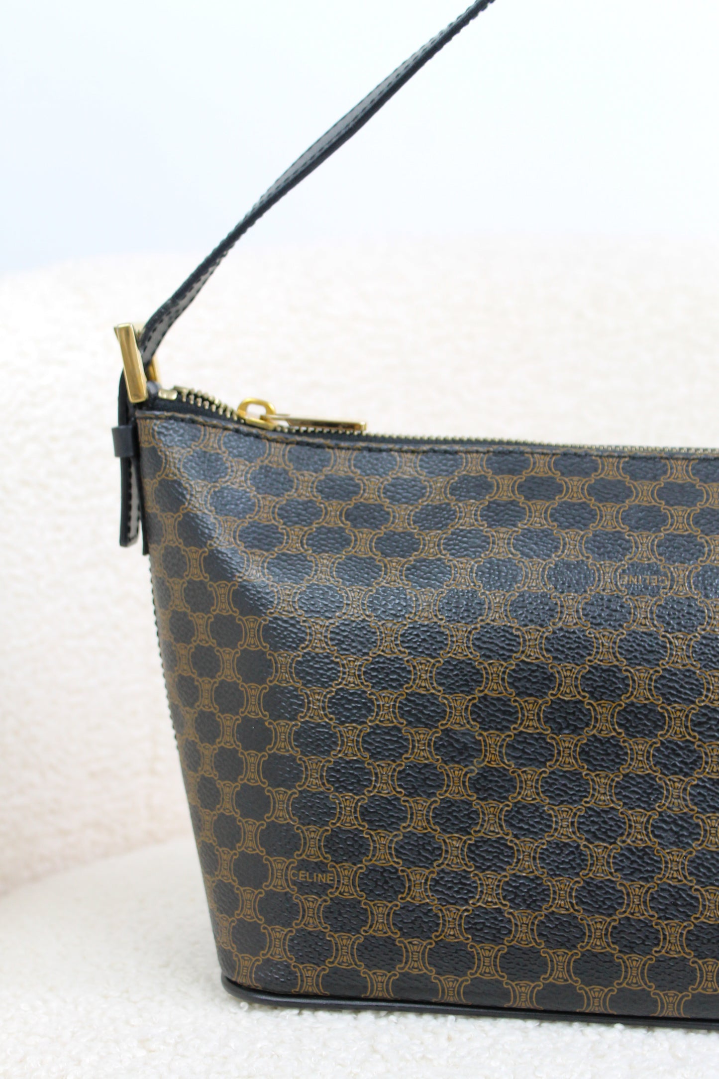 Céline Macadam Coated Canvas Handbag
