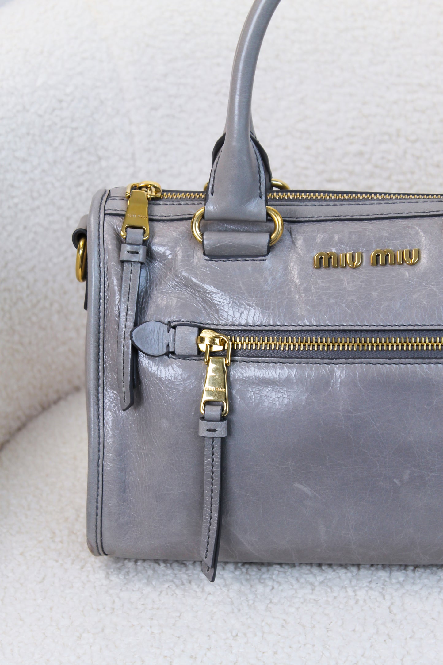 Miu Miu Bauletto Vitello Shine