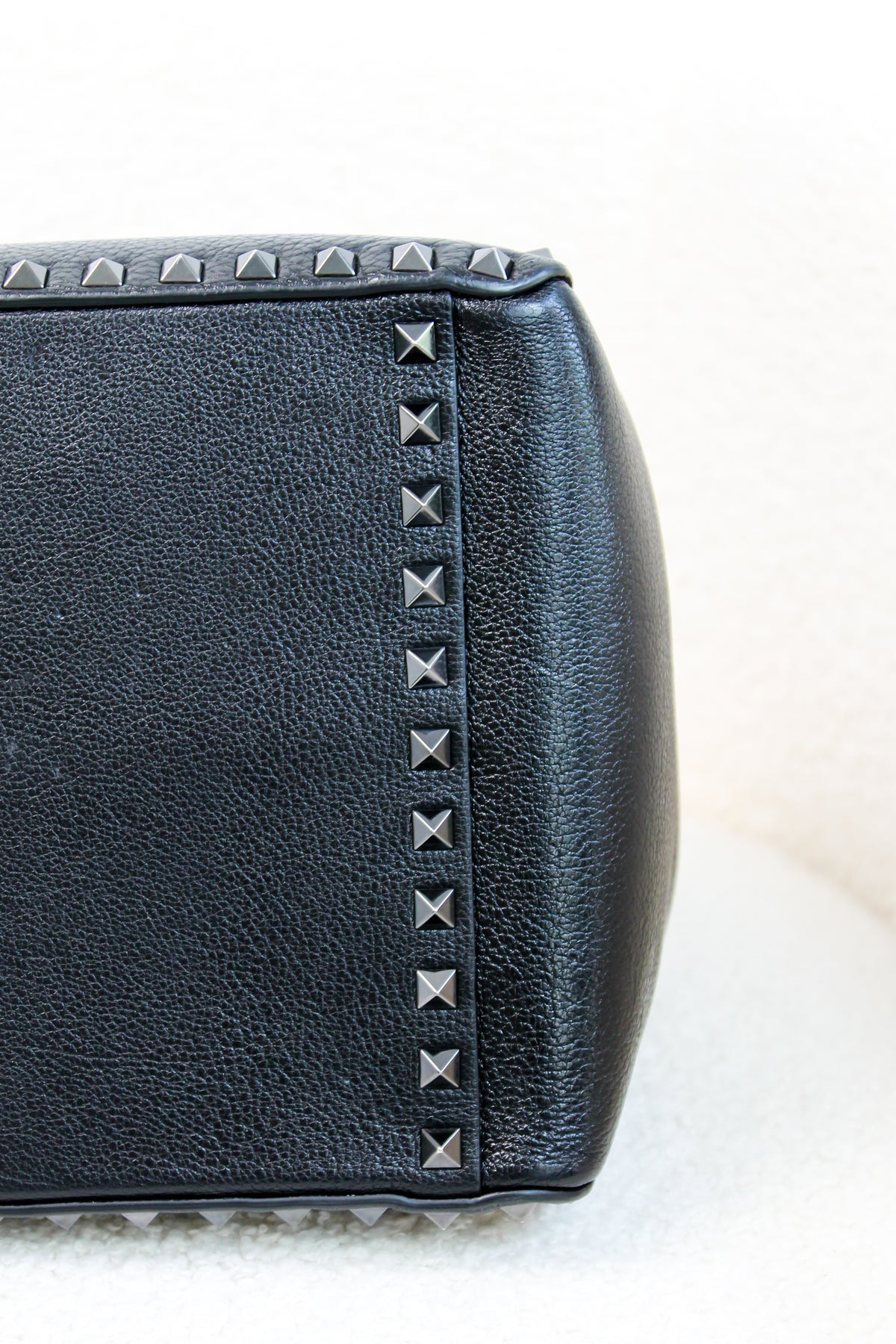 Valentino Rockstud Leather Tote Bag