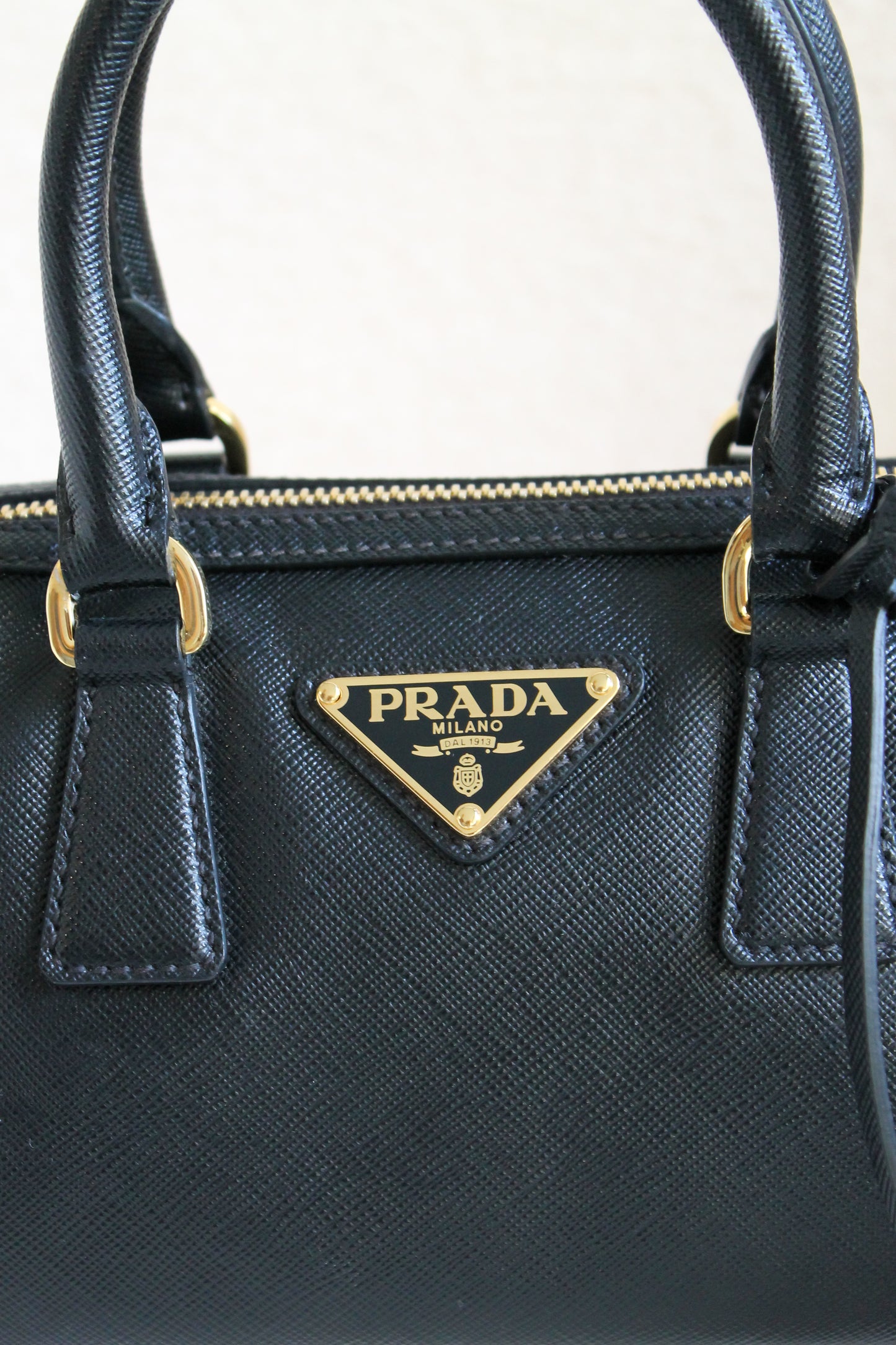Prada Saffiano Leather Top Handle Bag
