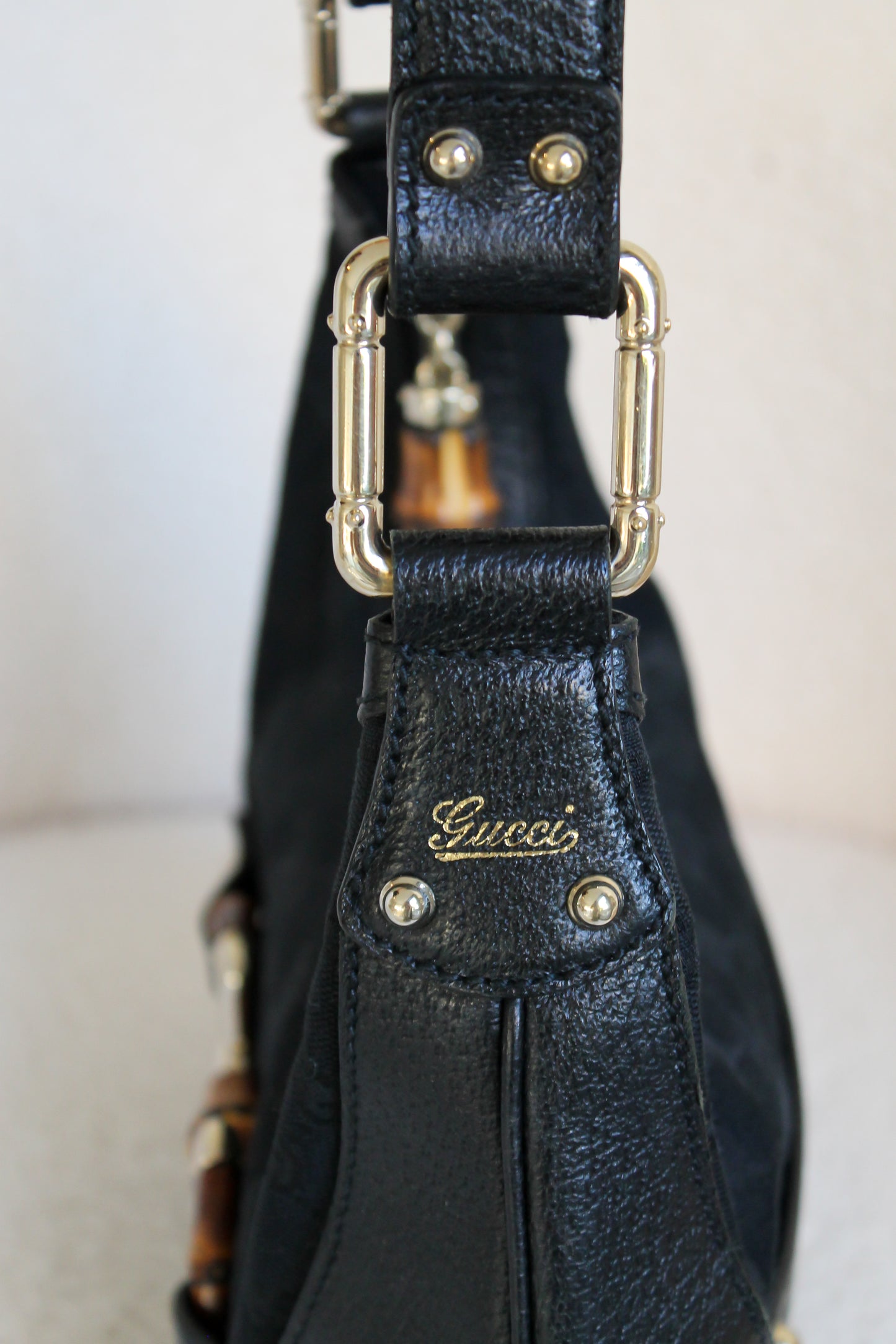 Gucci Amalfi Bamboo Hobo Bag