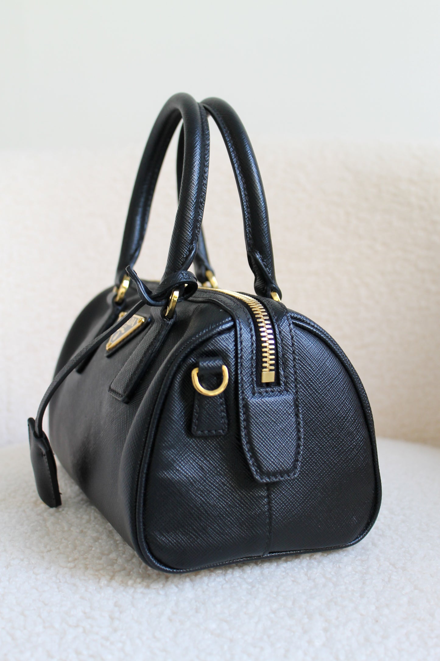 Prada Saffiano Leather Top Handle Bag