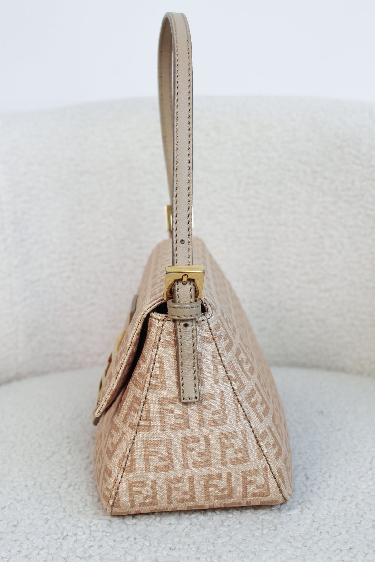 Fendi Pink Zucchino Mamma Baguette Mini