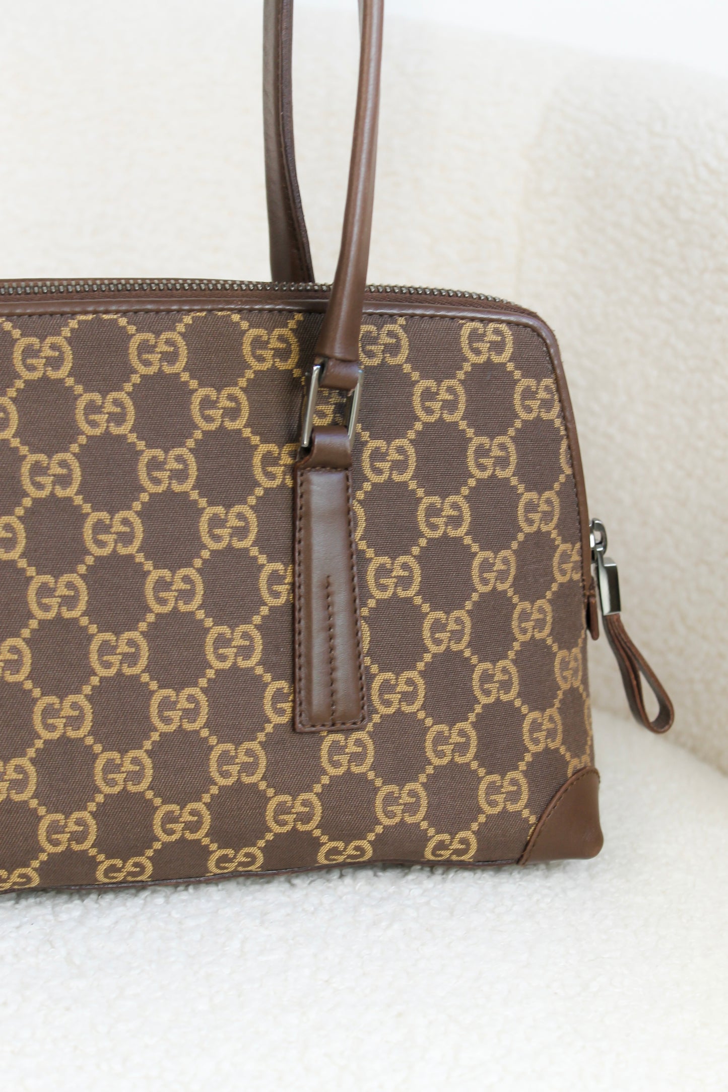 Gucci Canvas Boston shoulder bag
