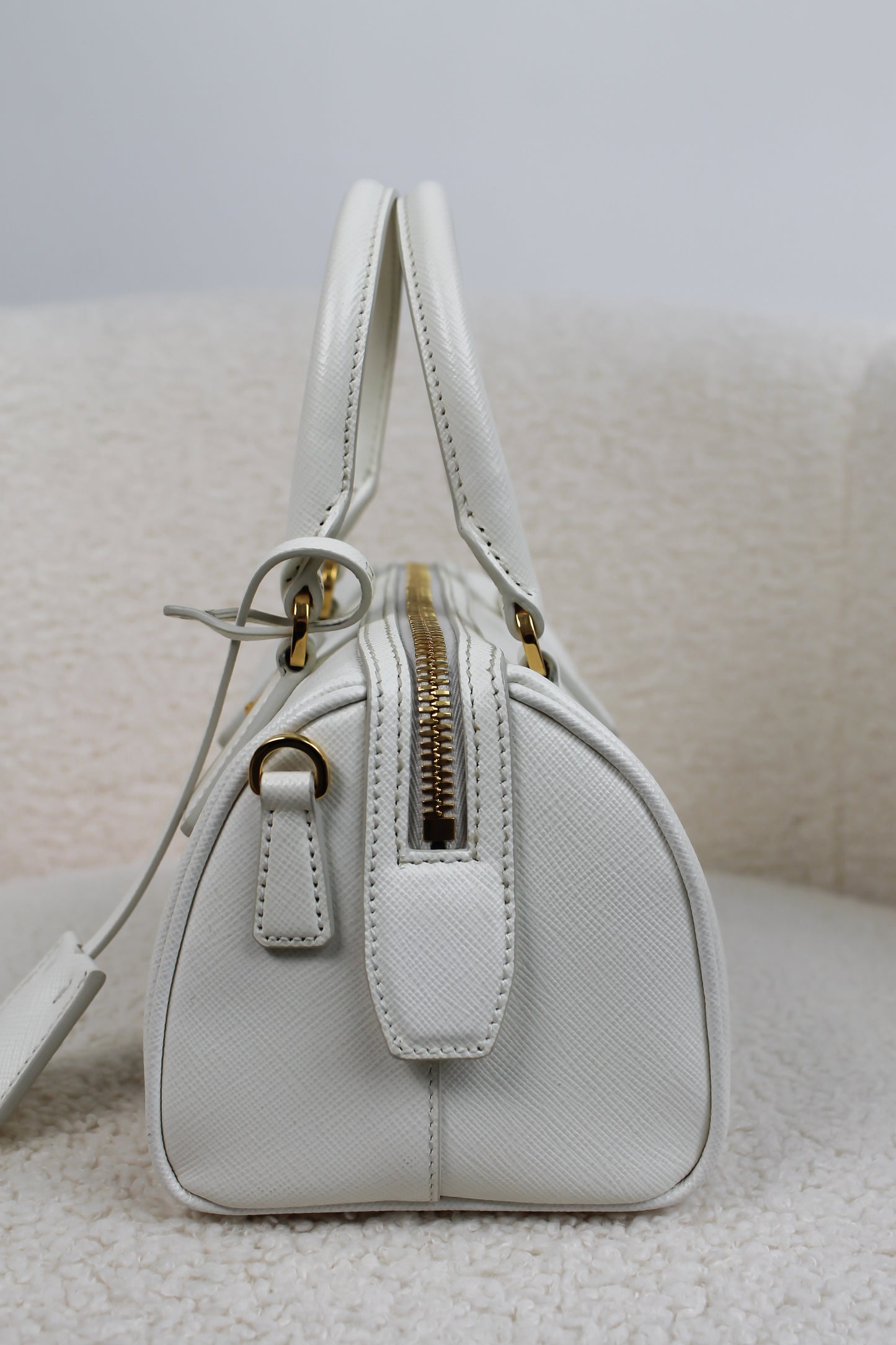 Prada Saffiano Leather Top Handle Bag