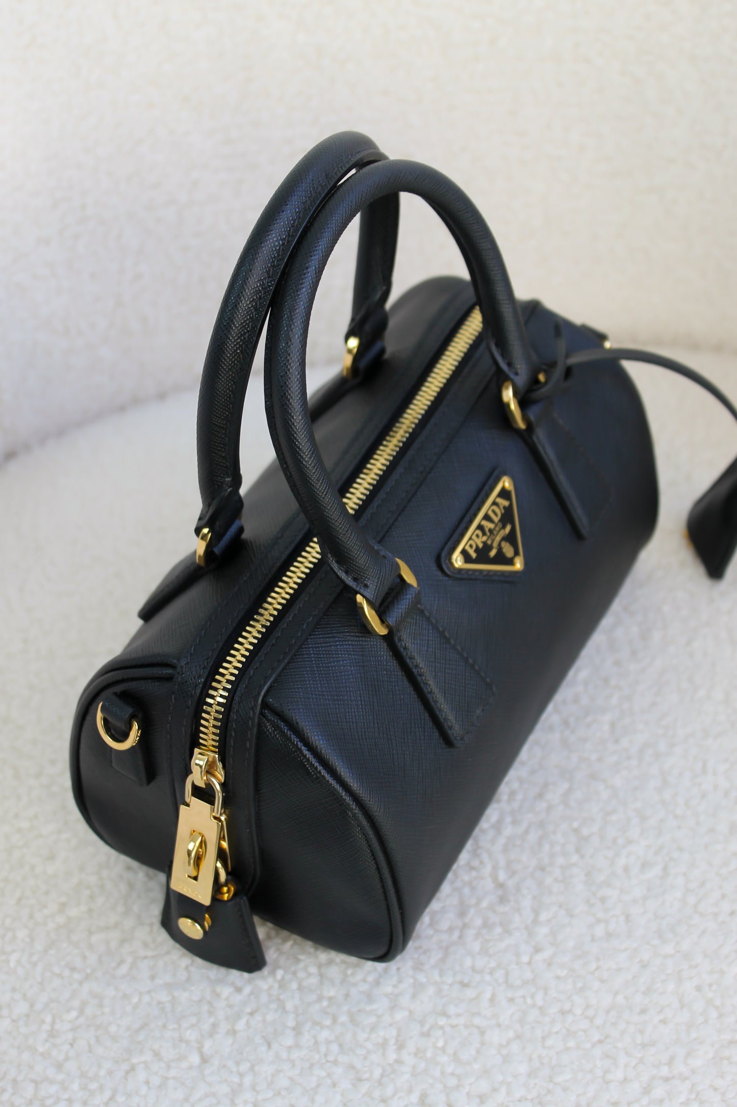 Prada Saffiano Leather Top Handle Bag