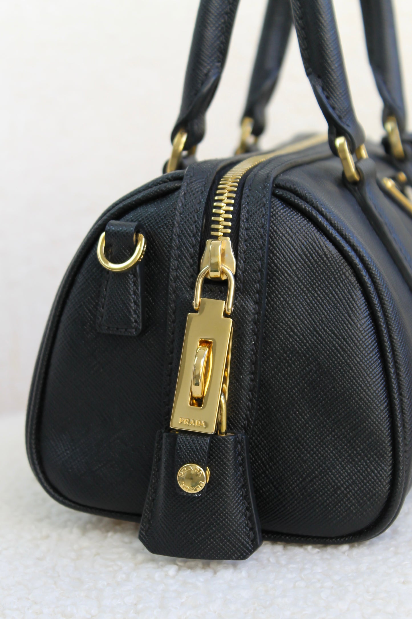 Prada Saffiano Leather Top Handle Bag