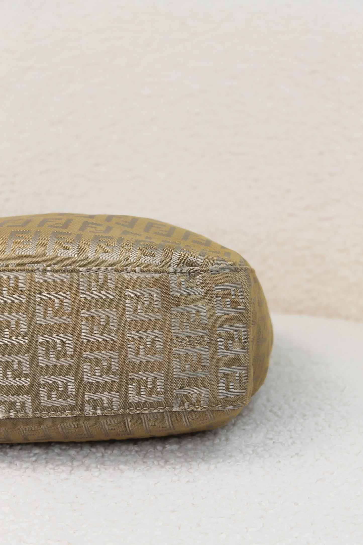 Fendi Zucchino Canvas Shoulder Bag