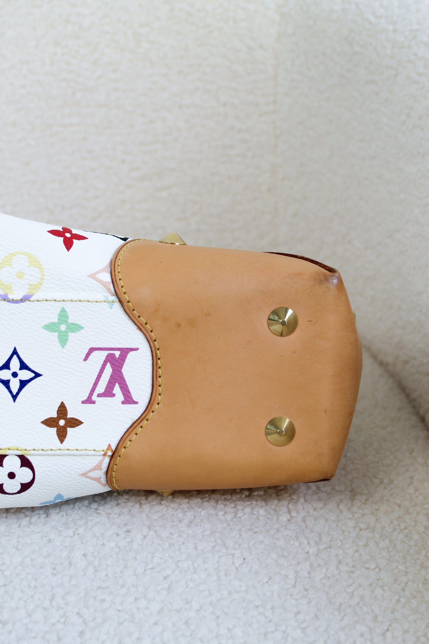 Louis Vuitton x Takashi Murakami Blanc Multicolor Judy MM