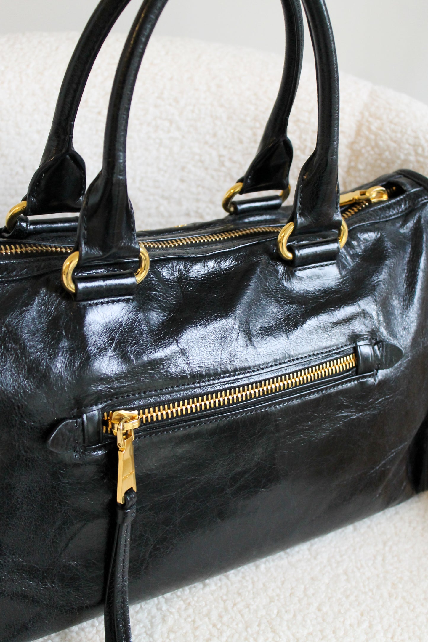 Miu Miu Bauletto Vitello Shine