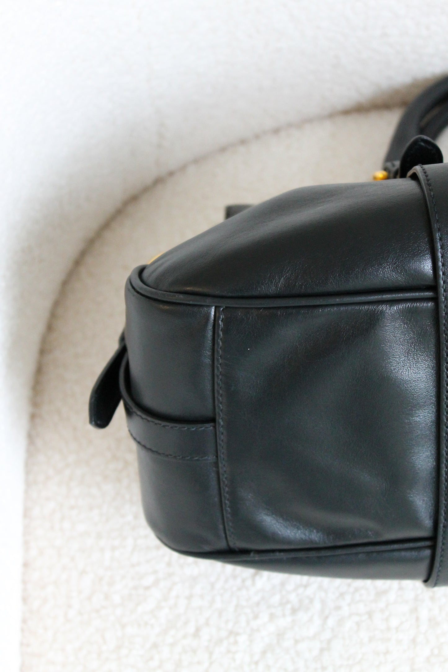 Prada Buckled Bauletto Bag