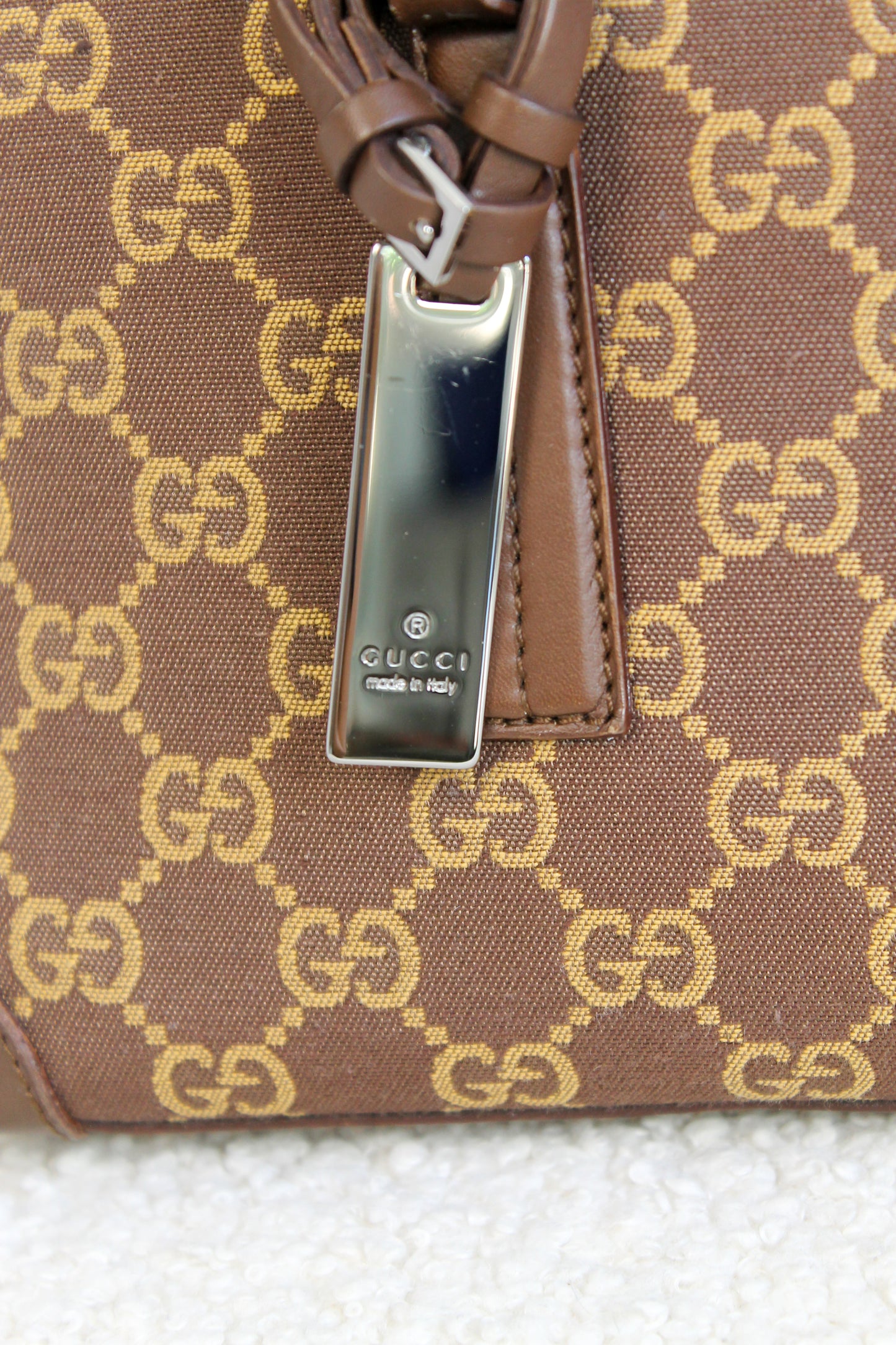 Gucci Canvas Boston shoulder bag