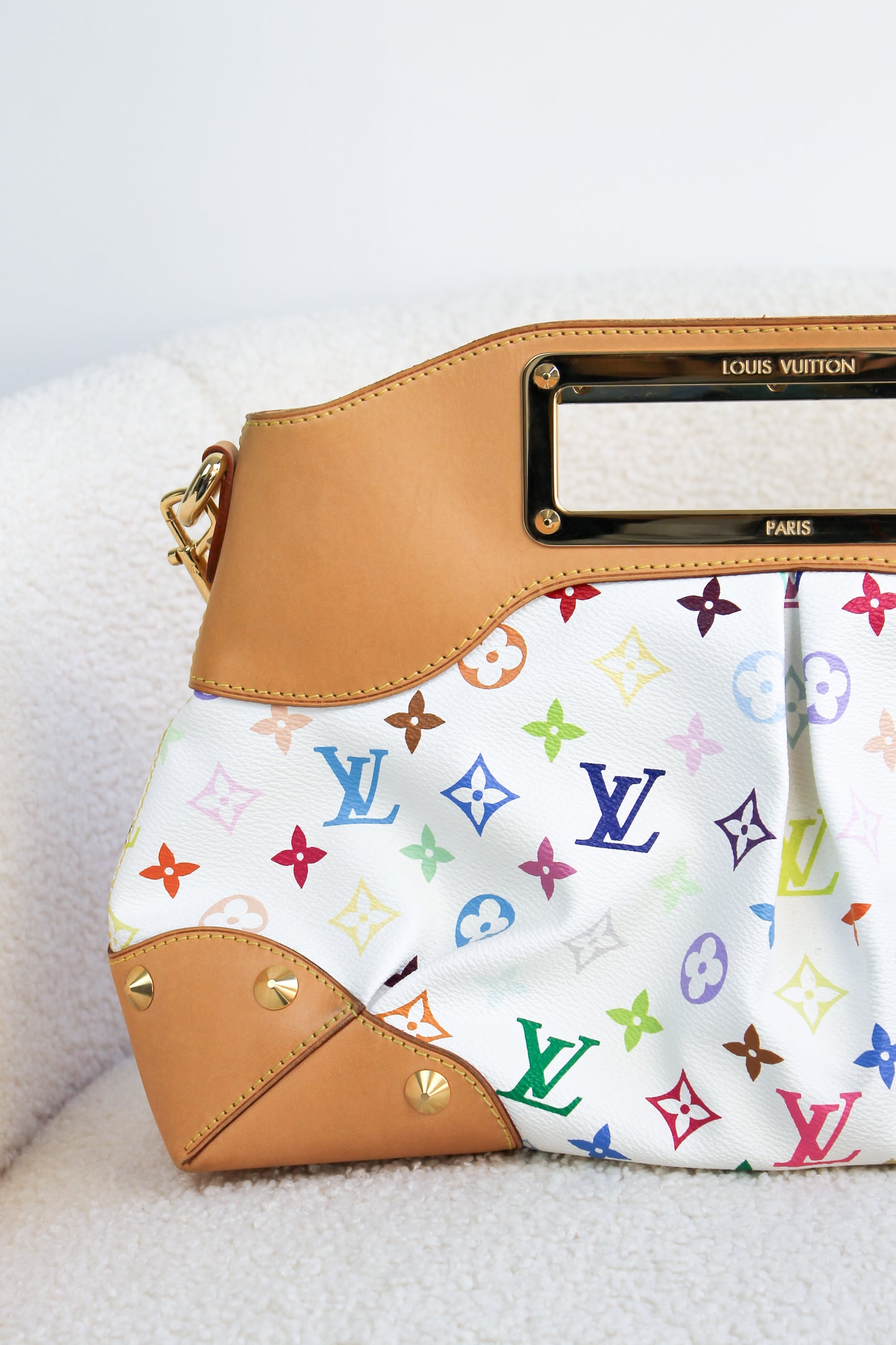 Louis Vuitton x Takashi Murakami Blanc Multicolor Judy MM
