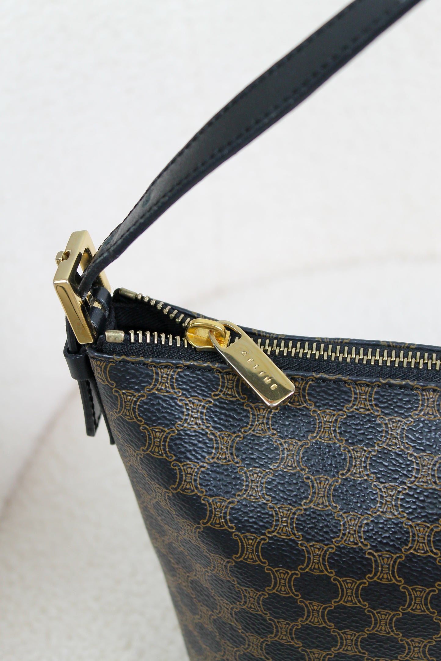 Céline Macadam Coated Canvas Handbag