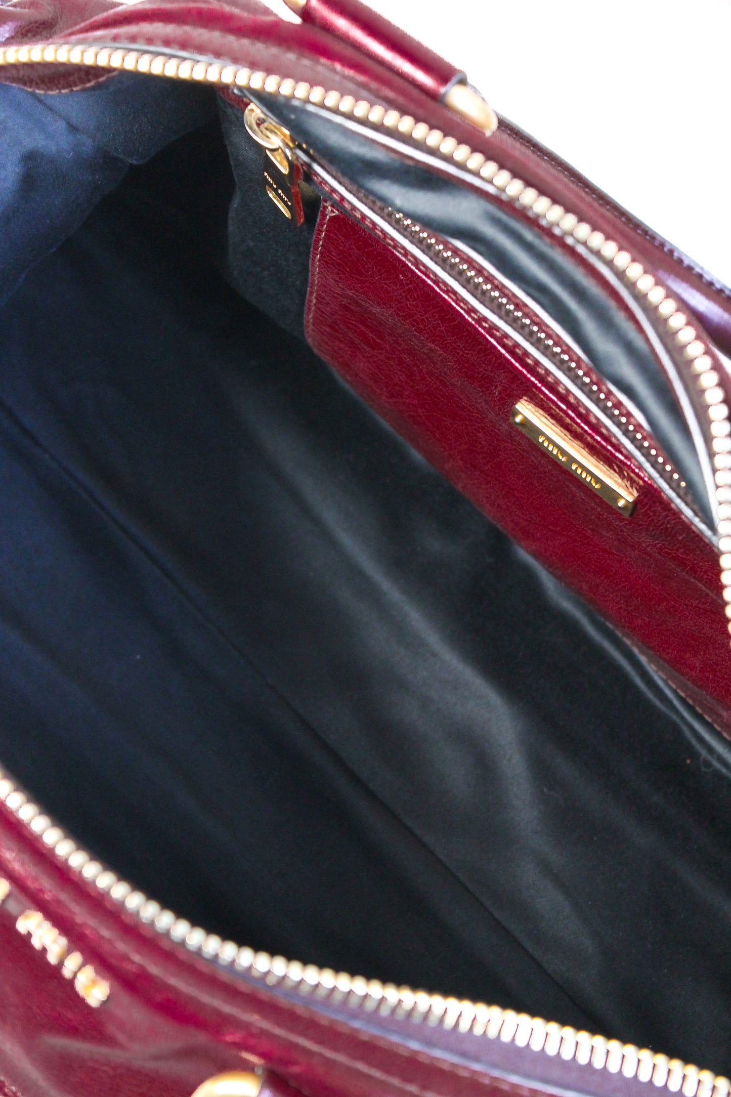 Miu Miu Vitello Shine Bauletto