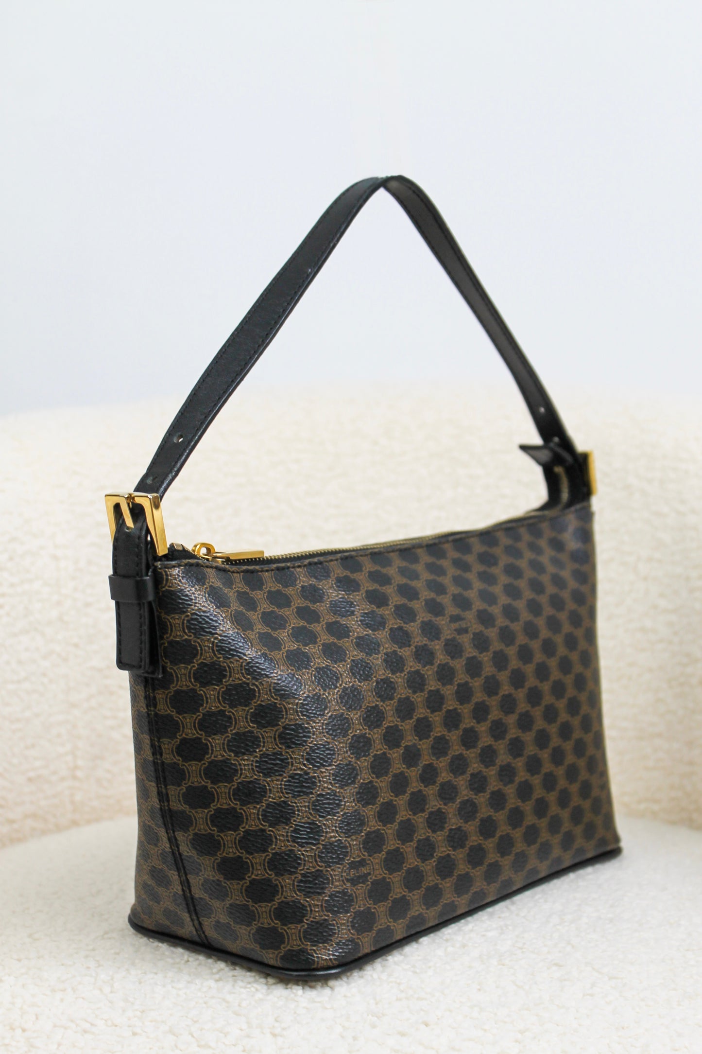 Céline Macadam Coated Canvas Handbag