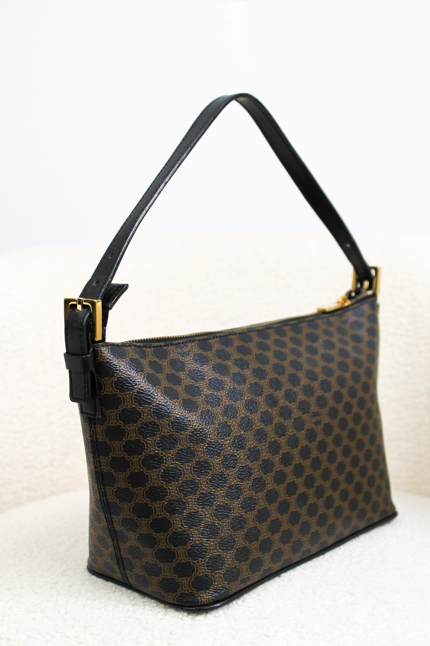Céline Macadam Coated Canvas Handbag
