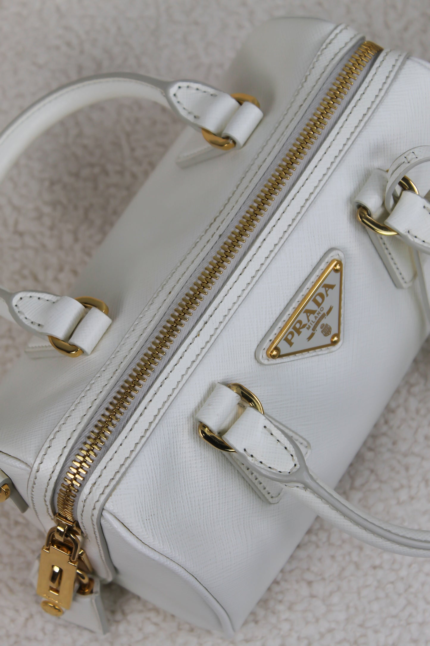 Prada Saffiano Leather Top Handle Bag