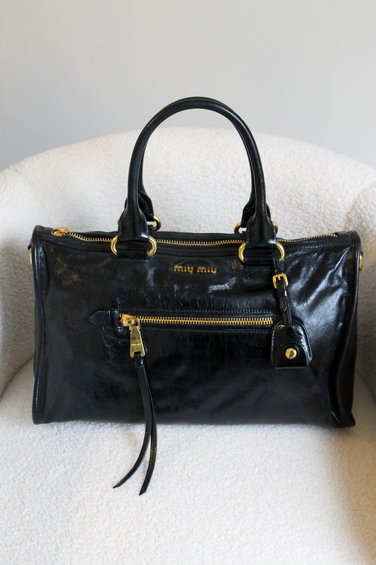Miu Miu Bauletto Vitello Shine