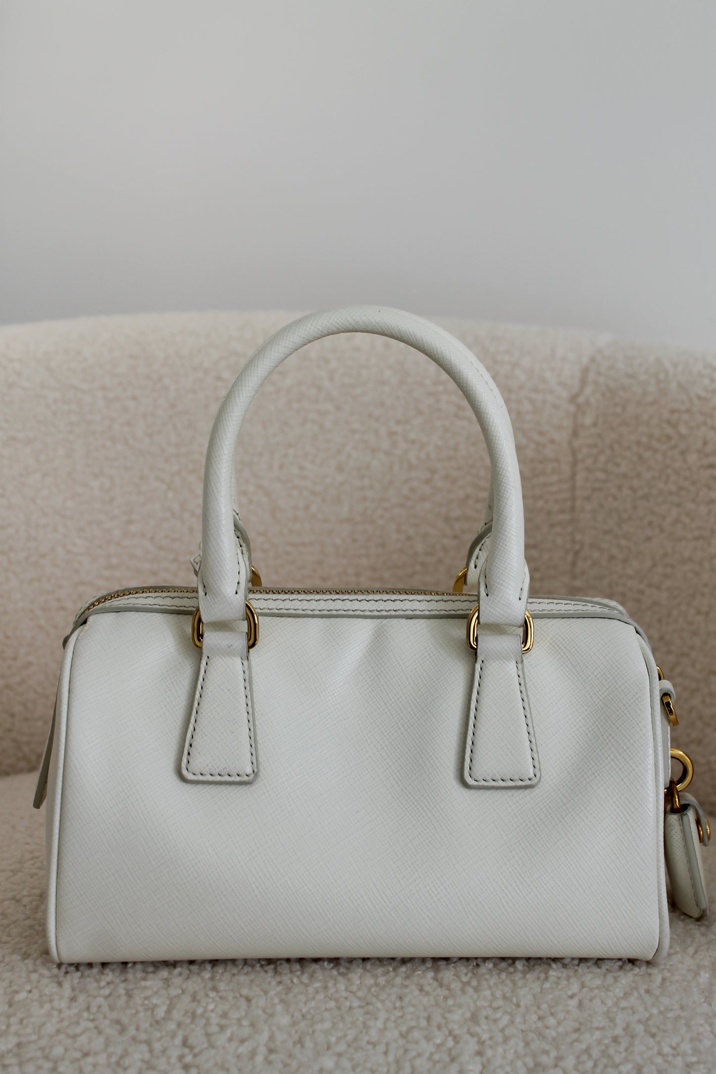 Prada Saffiano Leather Top Handle Bag
