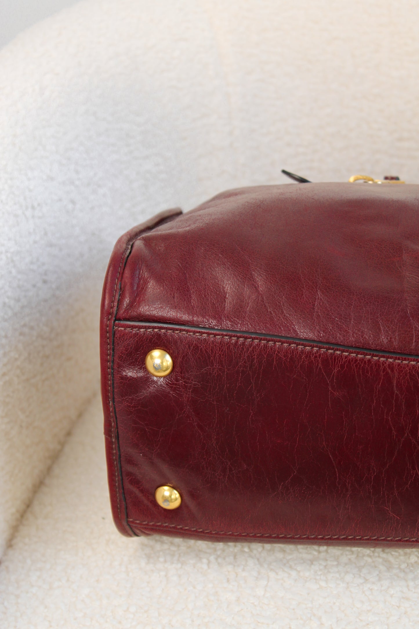 Miu Miu Vitello Shine Bauletto