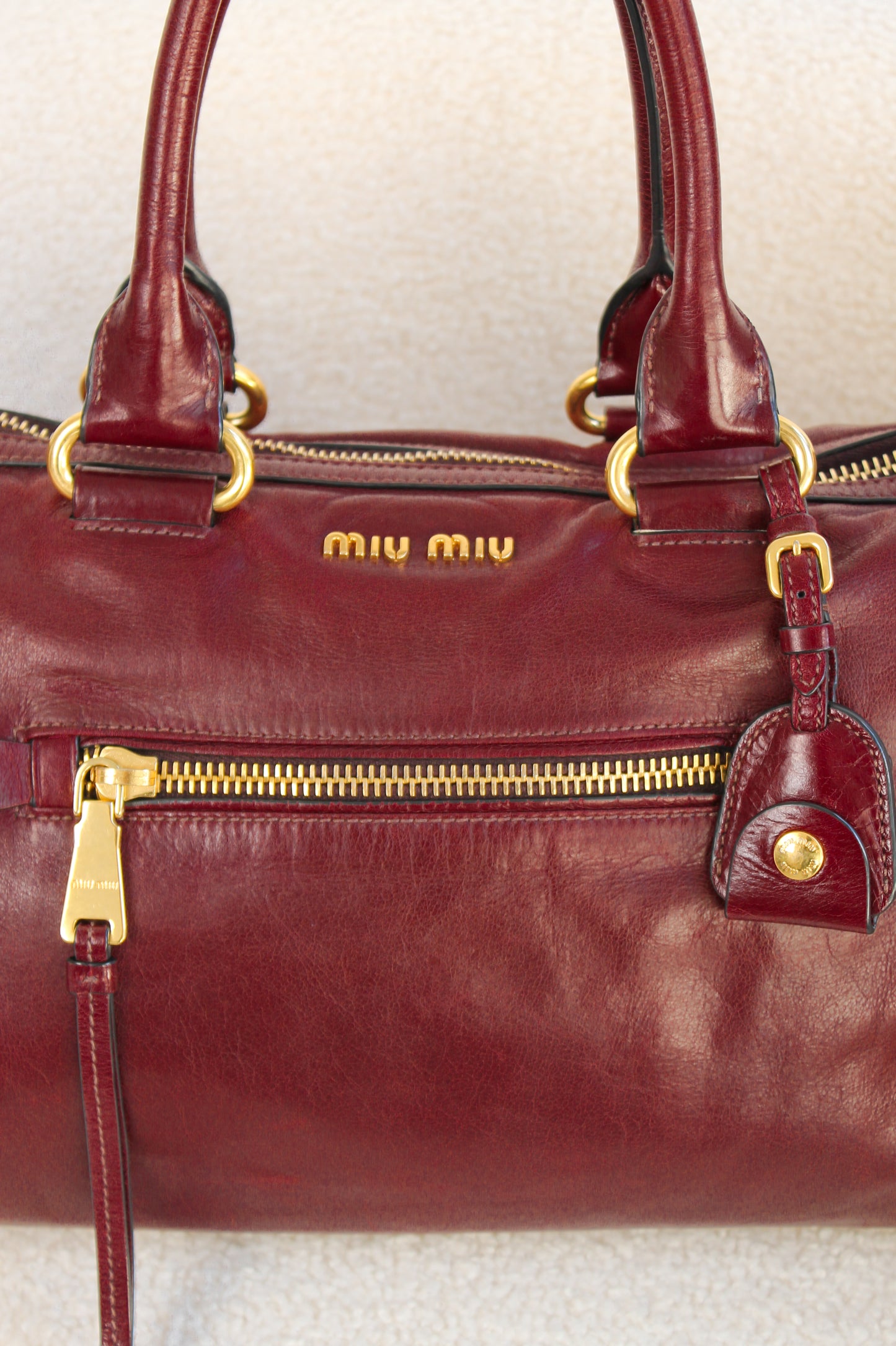 Miu Miu Vitello Shine Bauletto