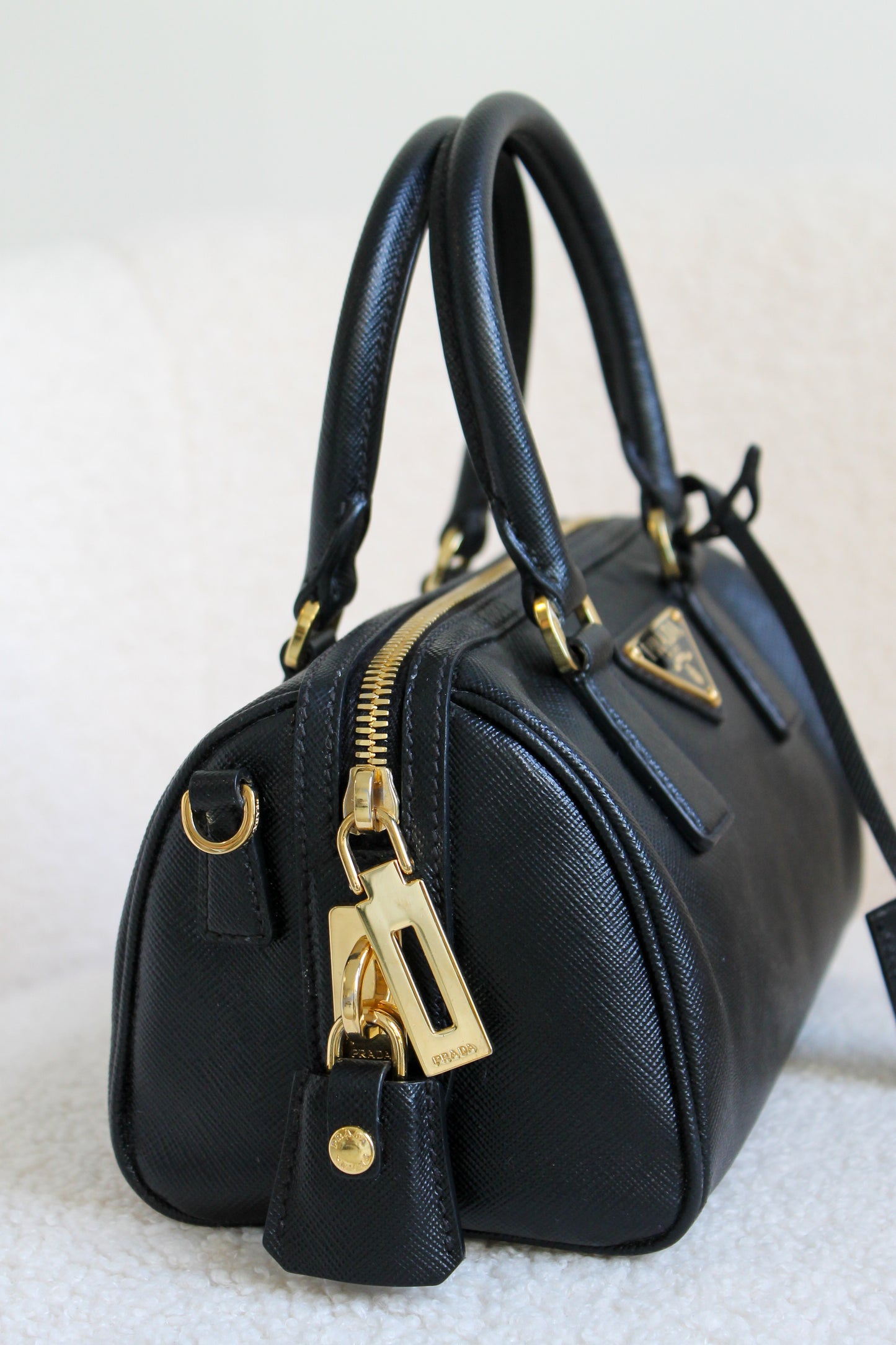 Prada Saffiano Leather Top Handle Bag