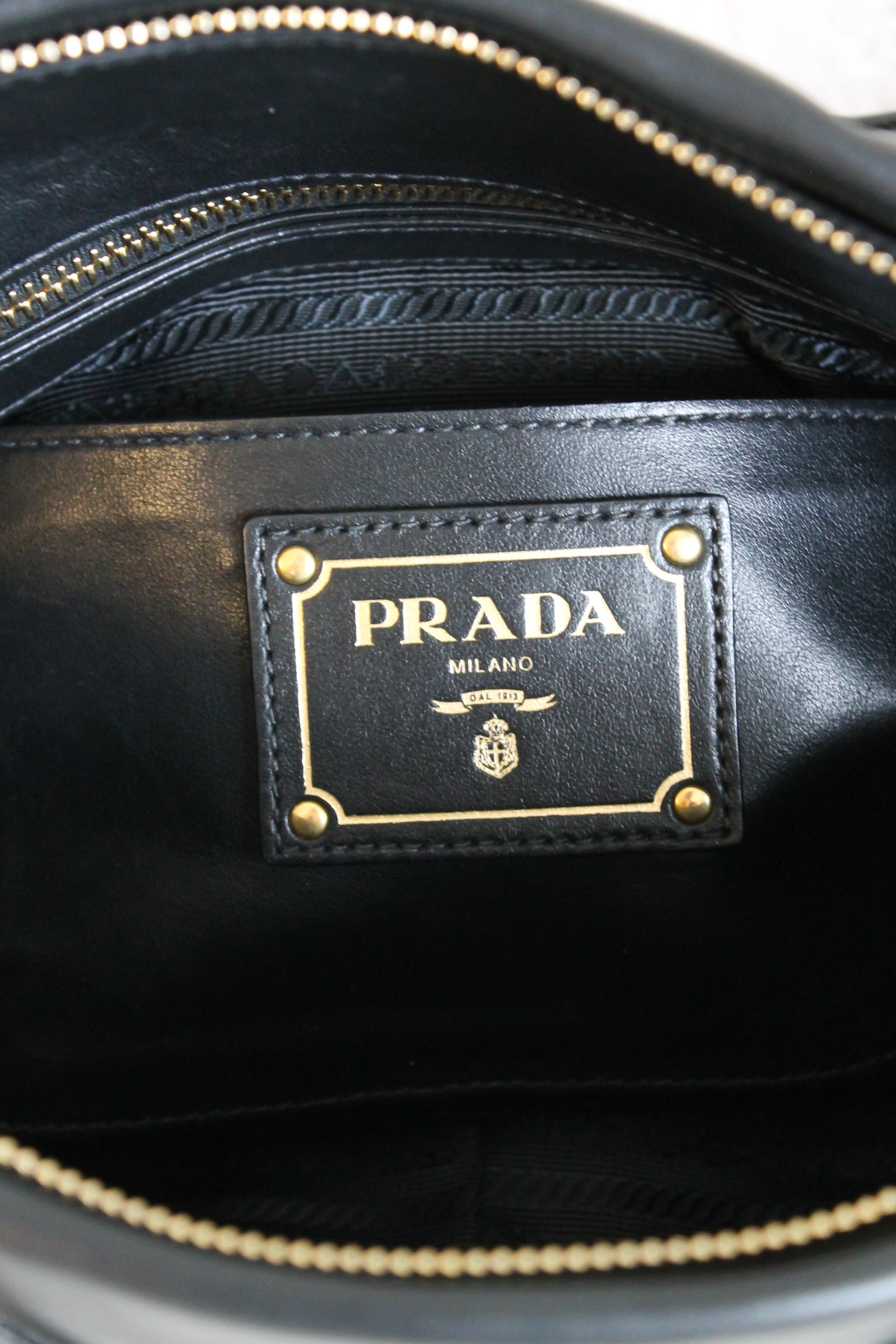 Prada Buckled Bauletto Bag