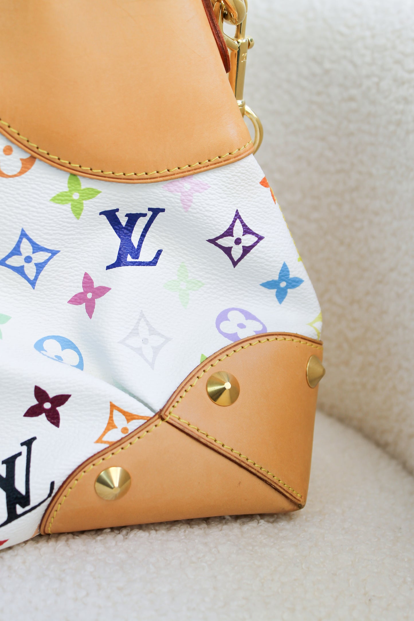 Louis Vuitton x Takashi Murakami Blanc Multicolor Judy MM