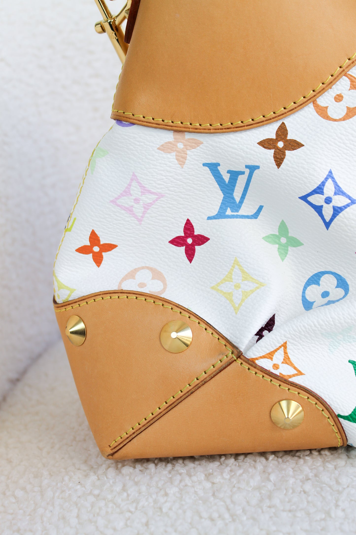 Louis Vuitton x Takashi Murakami Blanc Multicolor Judy MM