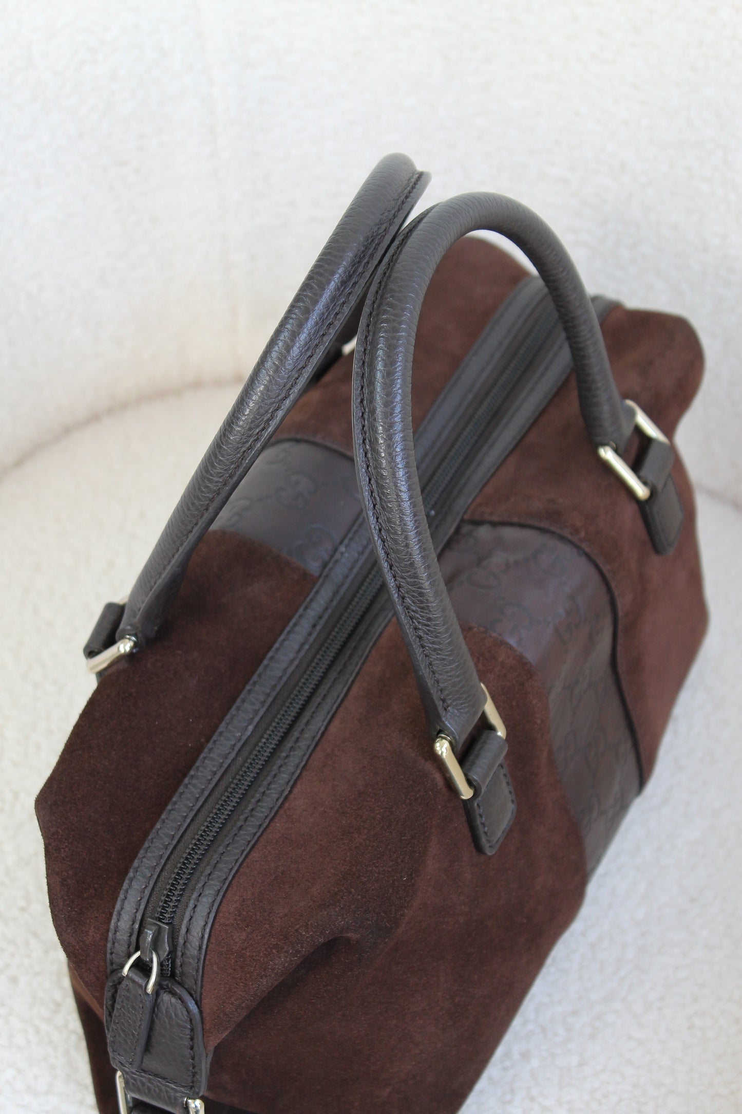Gucci Suede Boston Small