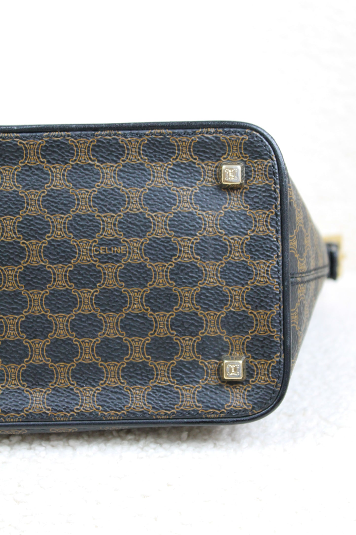 Céline Macadam Coated Canvas Handbag