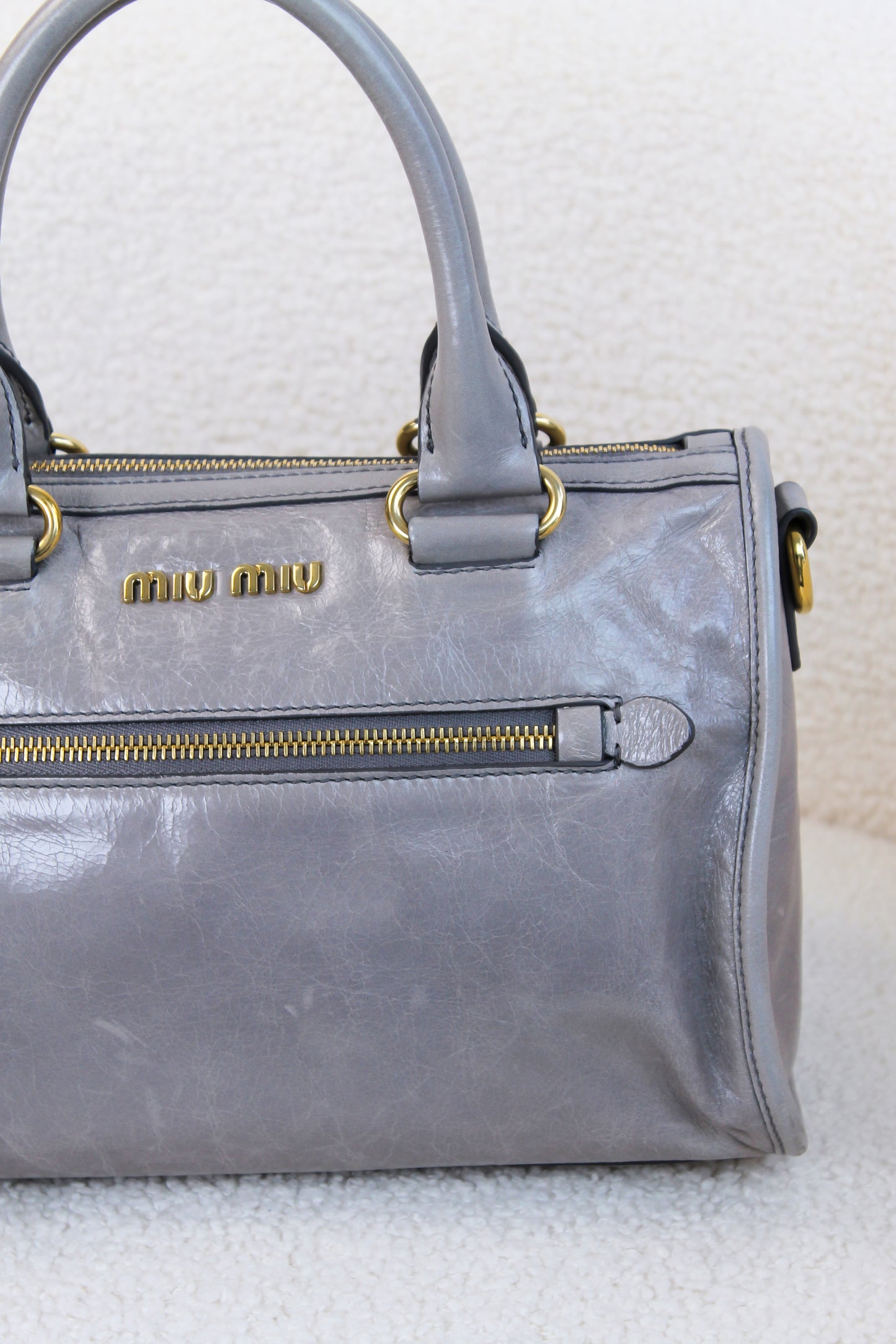 Miu Miu Bauletto Vitello Shine