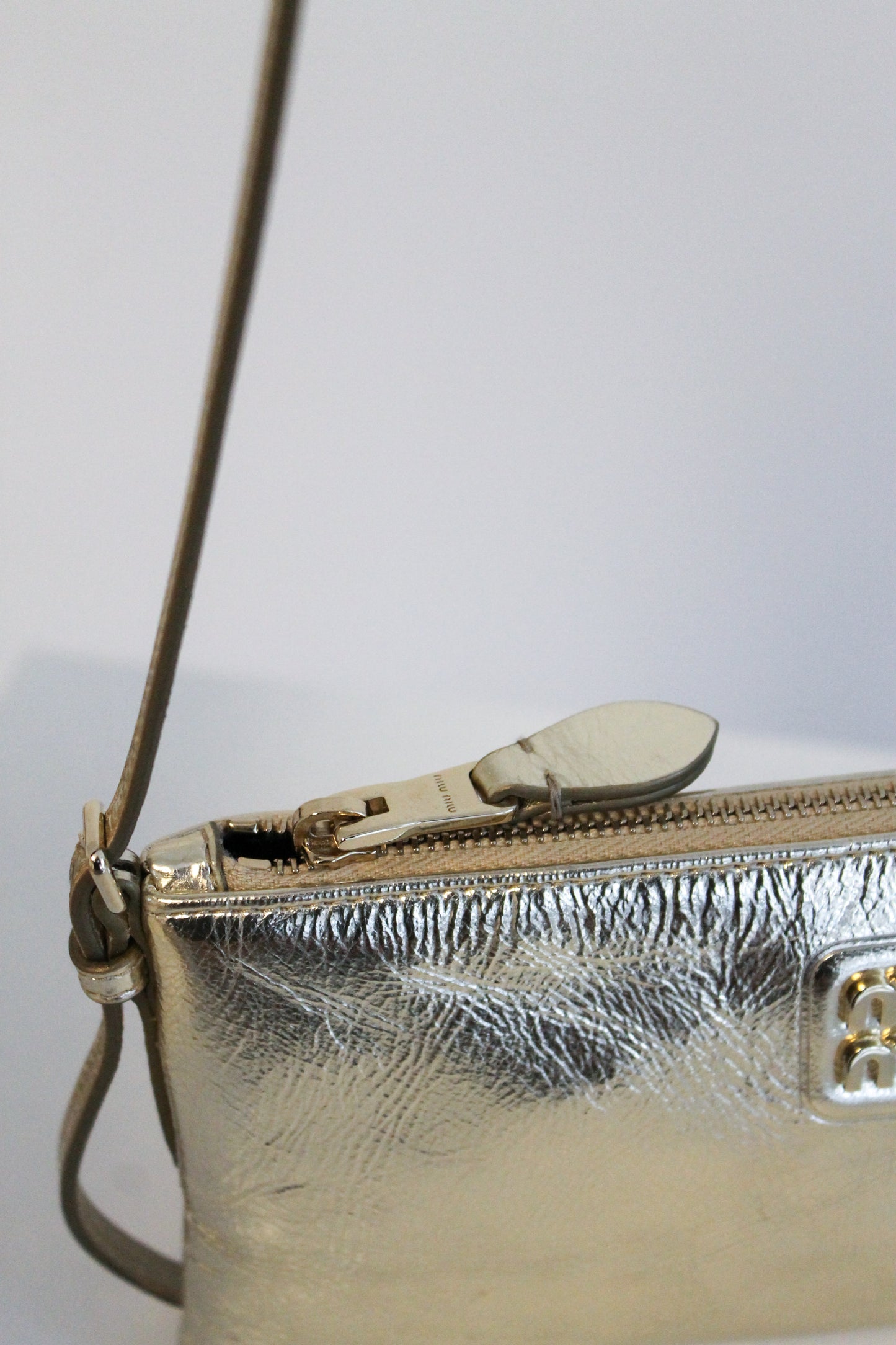 Miu Miu Logo-Lettering Shoulder Bag