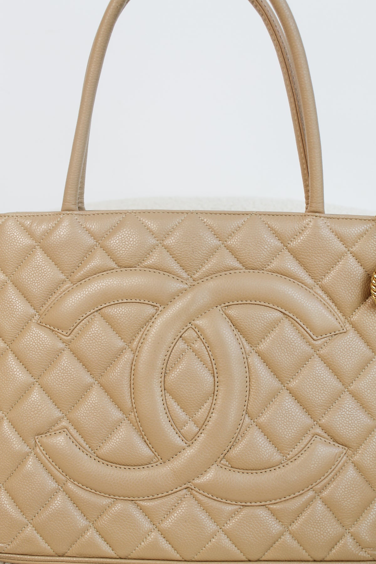 Chanel Caviar Leather Medallion Tote