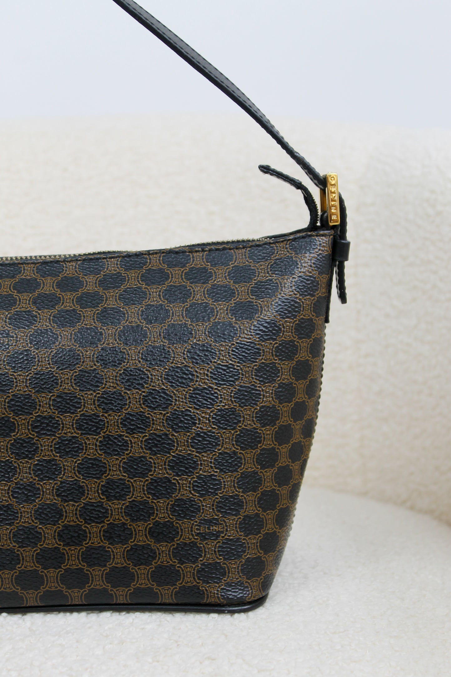 Céline Macadam Coated Canvas Handbag