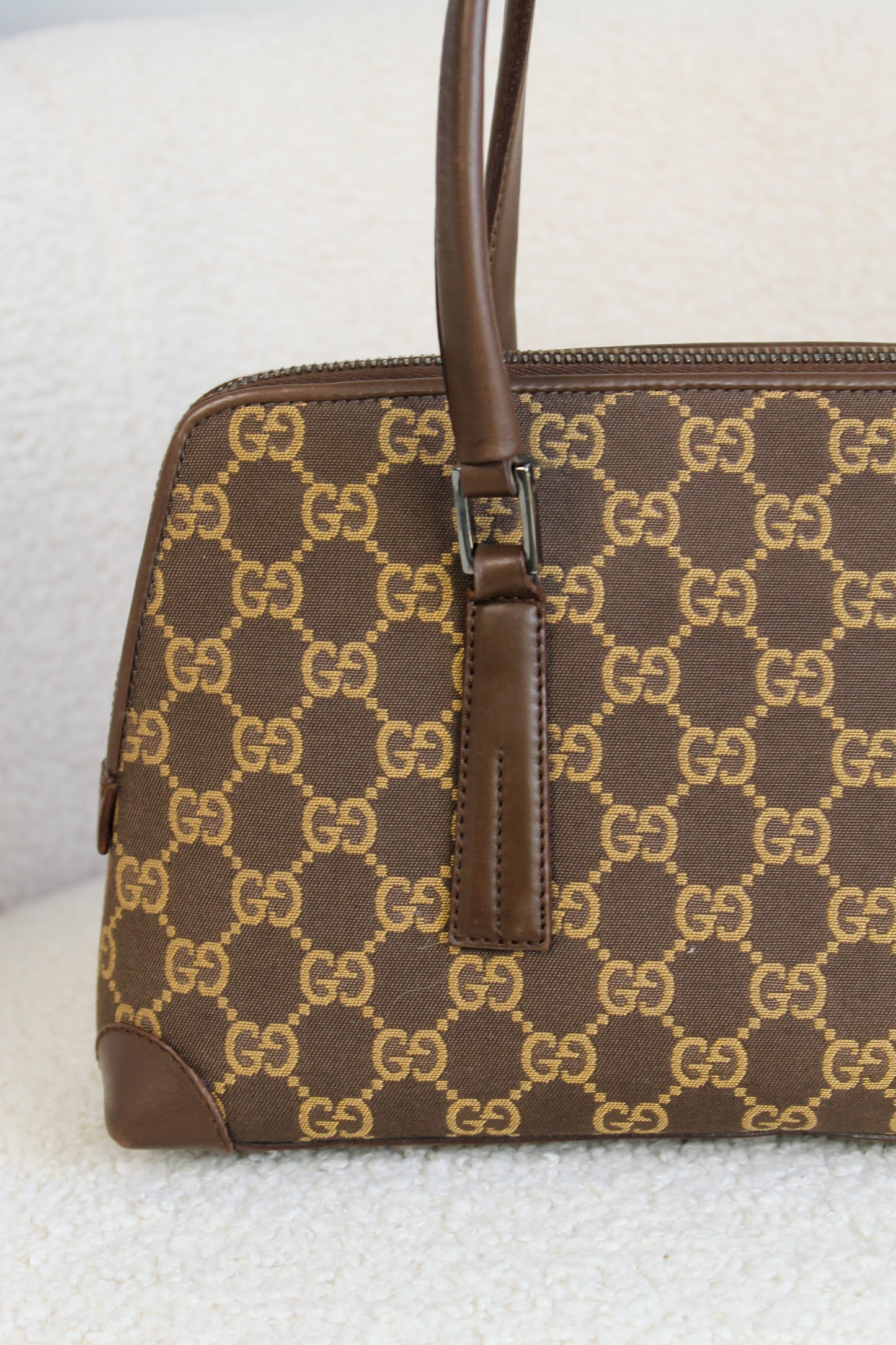 Gucci Canvas Boston shoulder bag