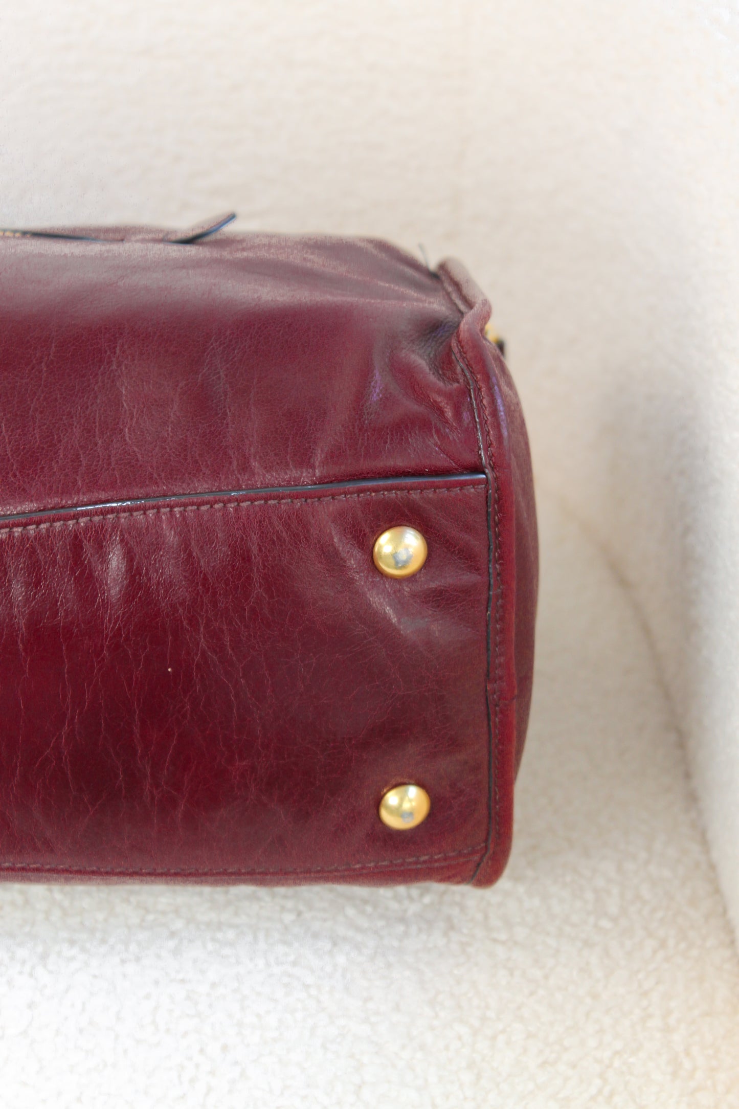 Miu Miu Vitello Shine Bauletto