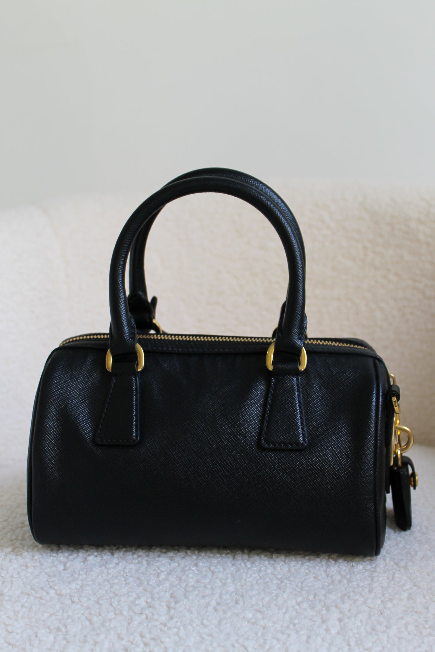 Prada Saffiano Leather Top Handle Bag