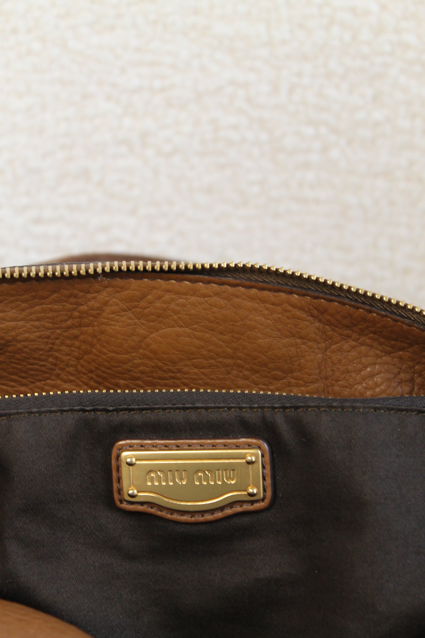 Miu Miu Vitello Bauletto Bow